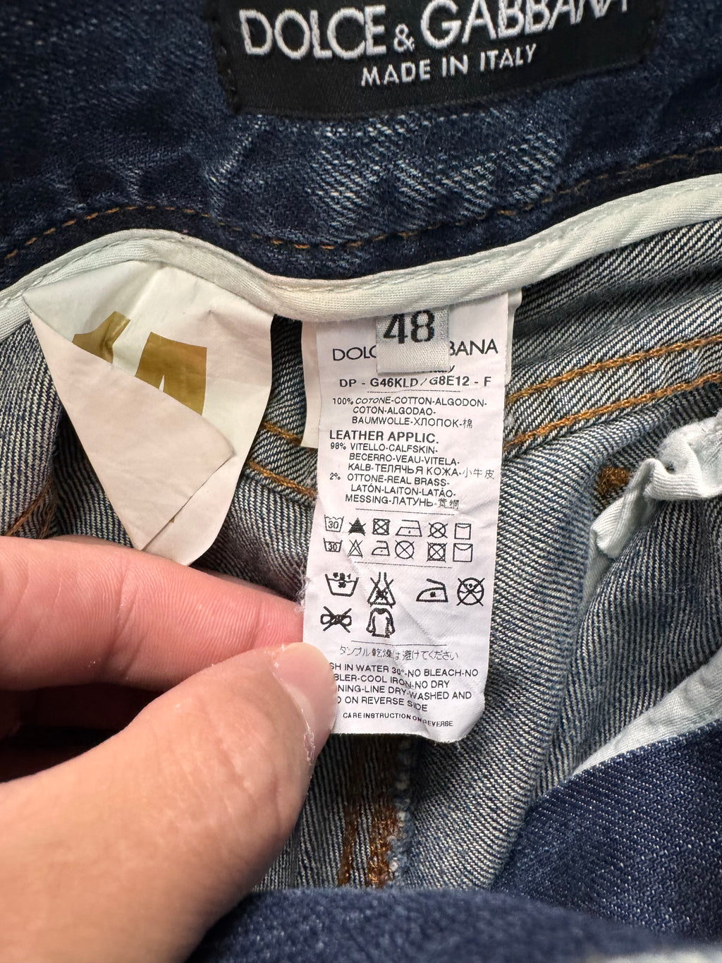 2000s Dolce & Gabbana Dirty Effect Denim Slim Jeans