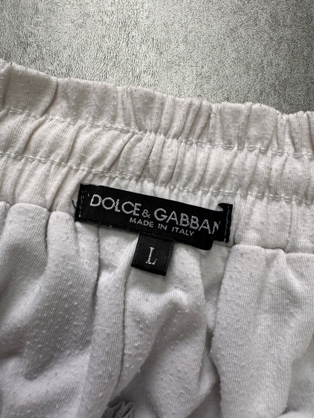 2000s Dolce & Gabbana Silver Joggers