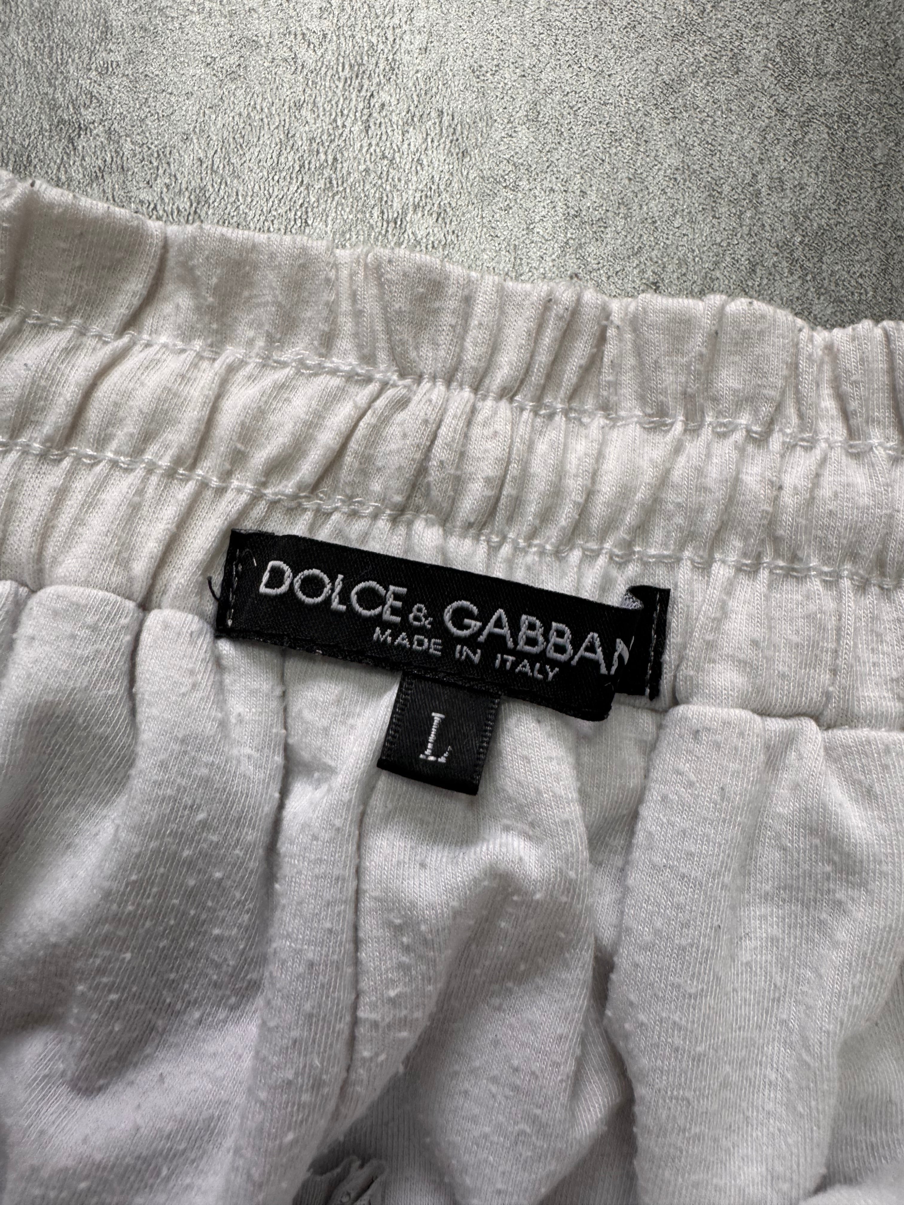 2000s Dolce & Gabbana Silver Joggers