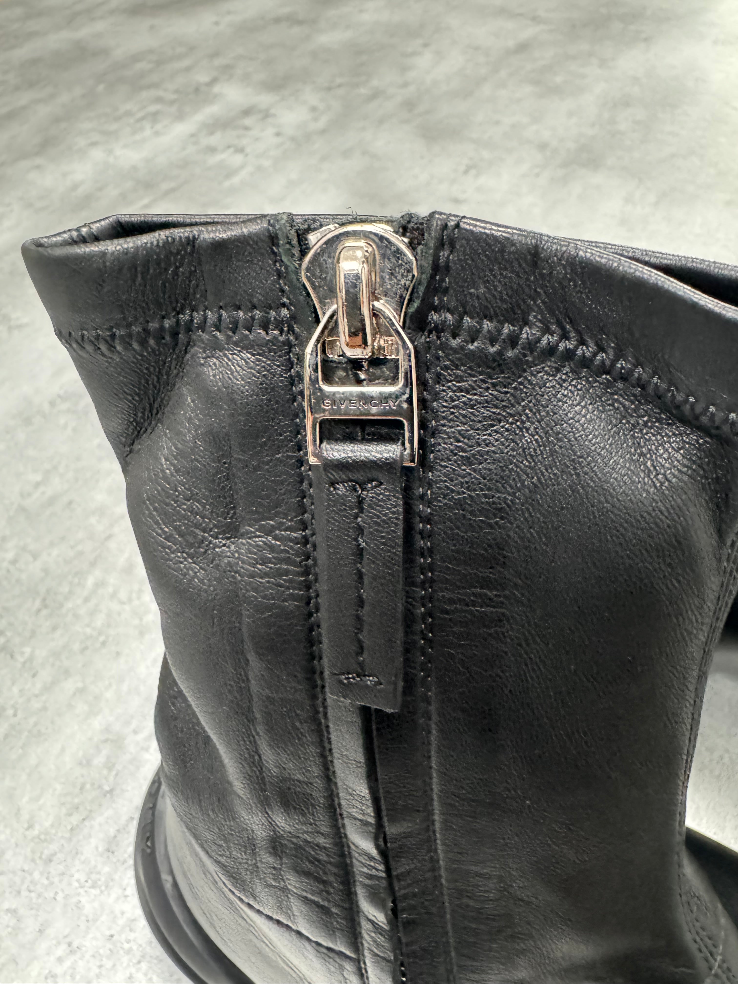 Givenchy G Clog Black Lambskin Ankle Boots