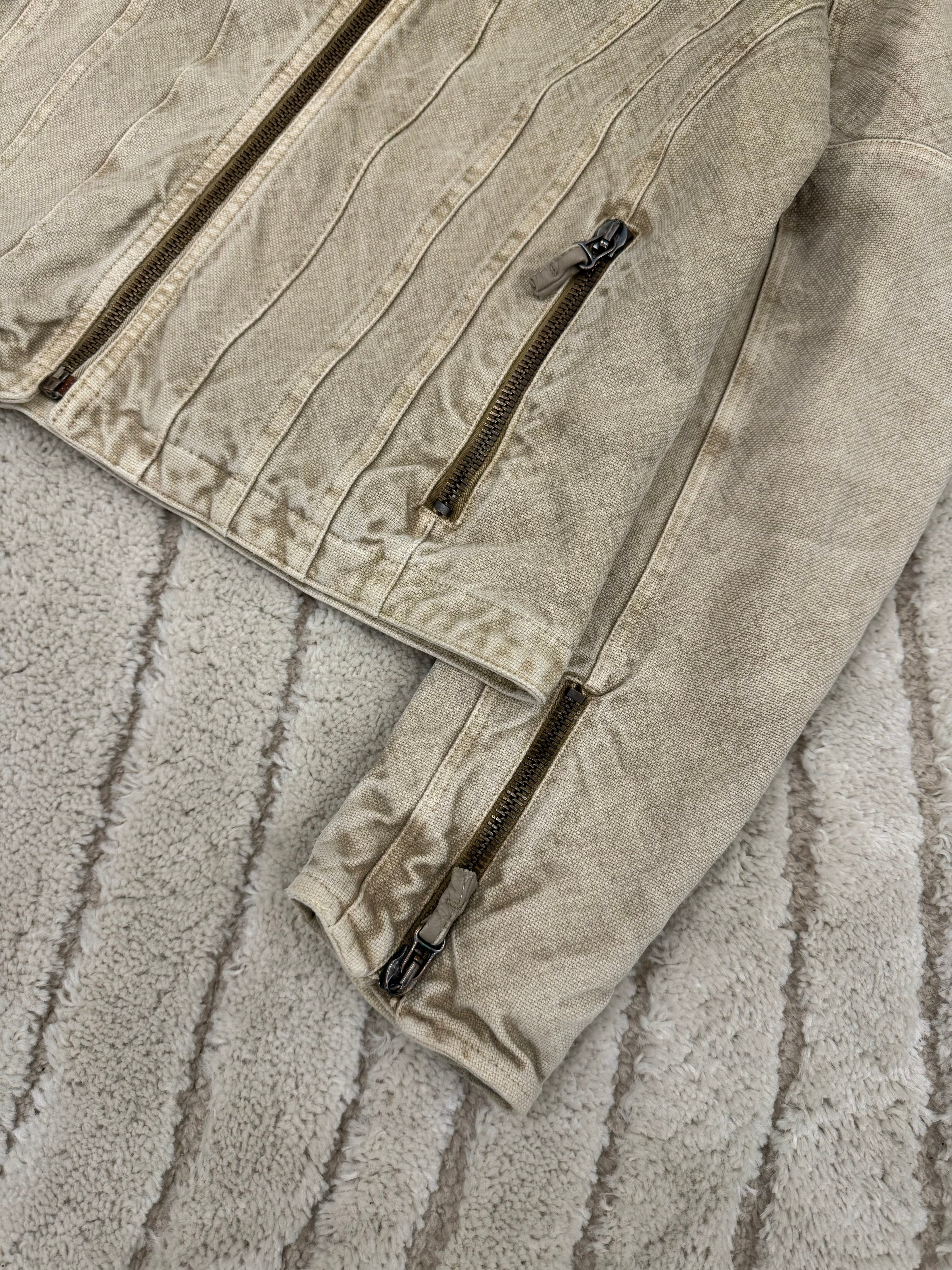 AW04 Cavalli Astro Biker Denim Jacket (S/M)