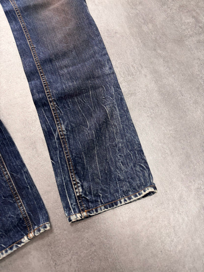 2000s Dolce & Gabbana Dirty Effect Denim Slim Jeans (S/M)