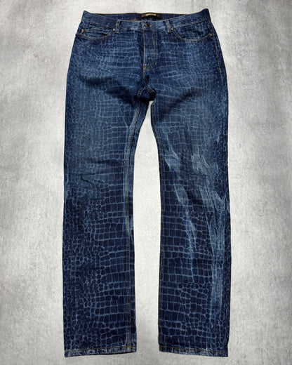 Roberto Cavalli Exotic Pool Reflection Denim Jeans (M)