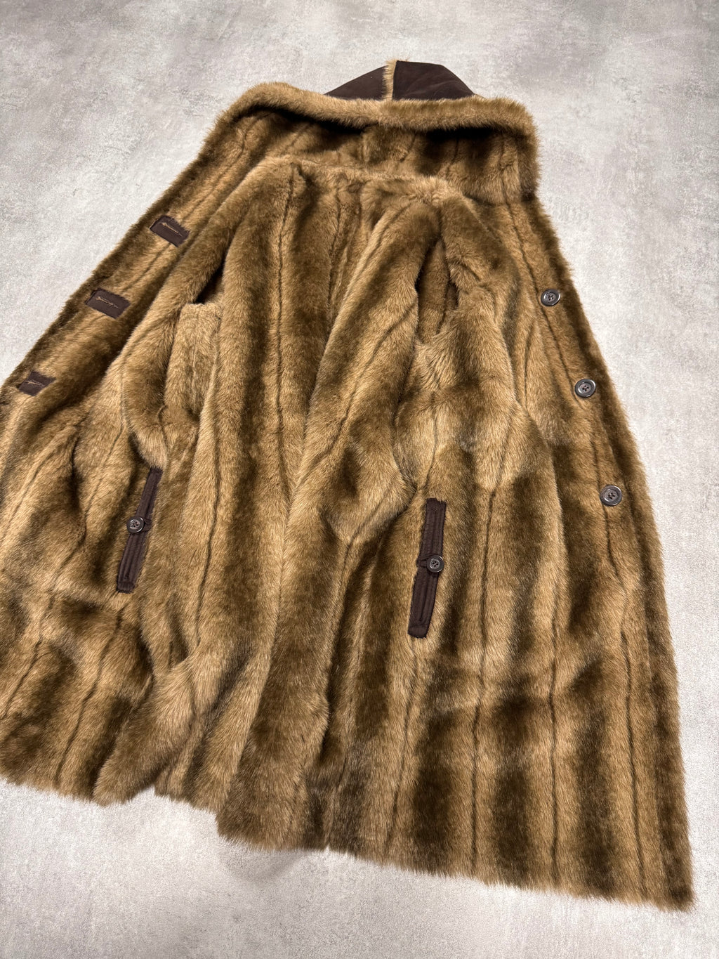1990s Balmain Faux Fur Reversible Jacket