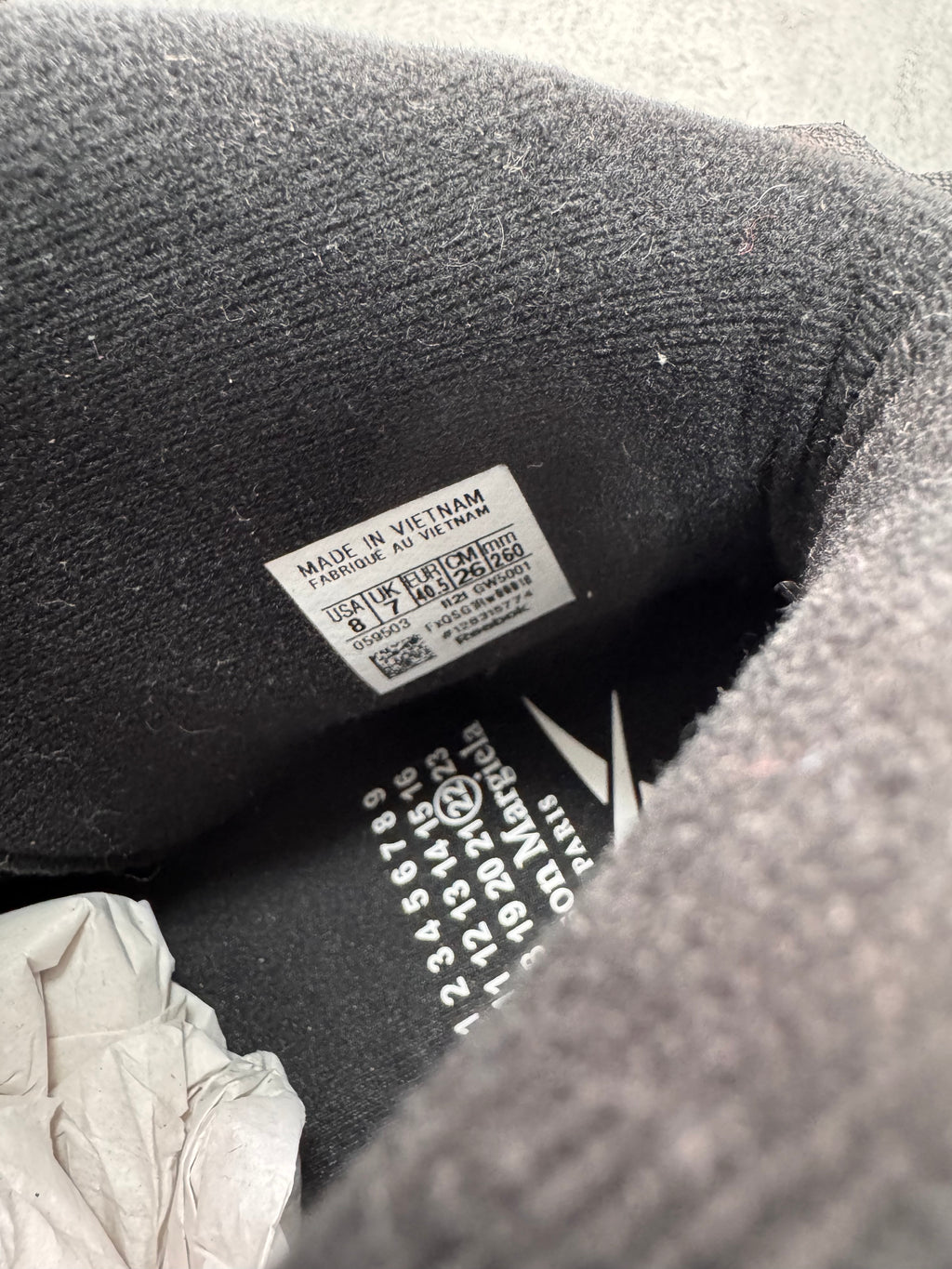 Reebok x Maison Margiela Question Mid Black Sneakers