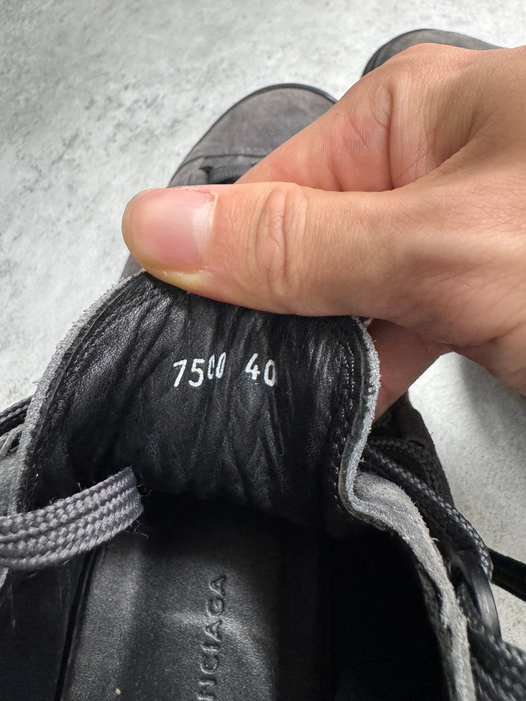 Balenciaga Arena High Dark Grey Suede Leather Sneakers