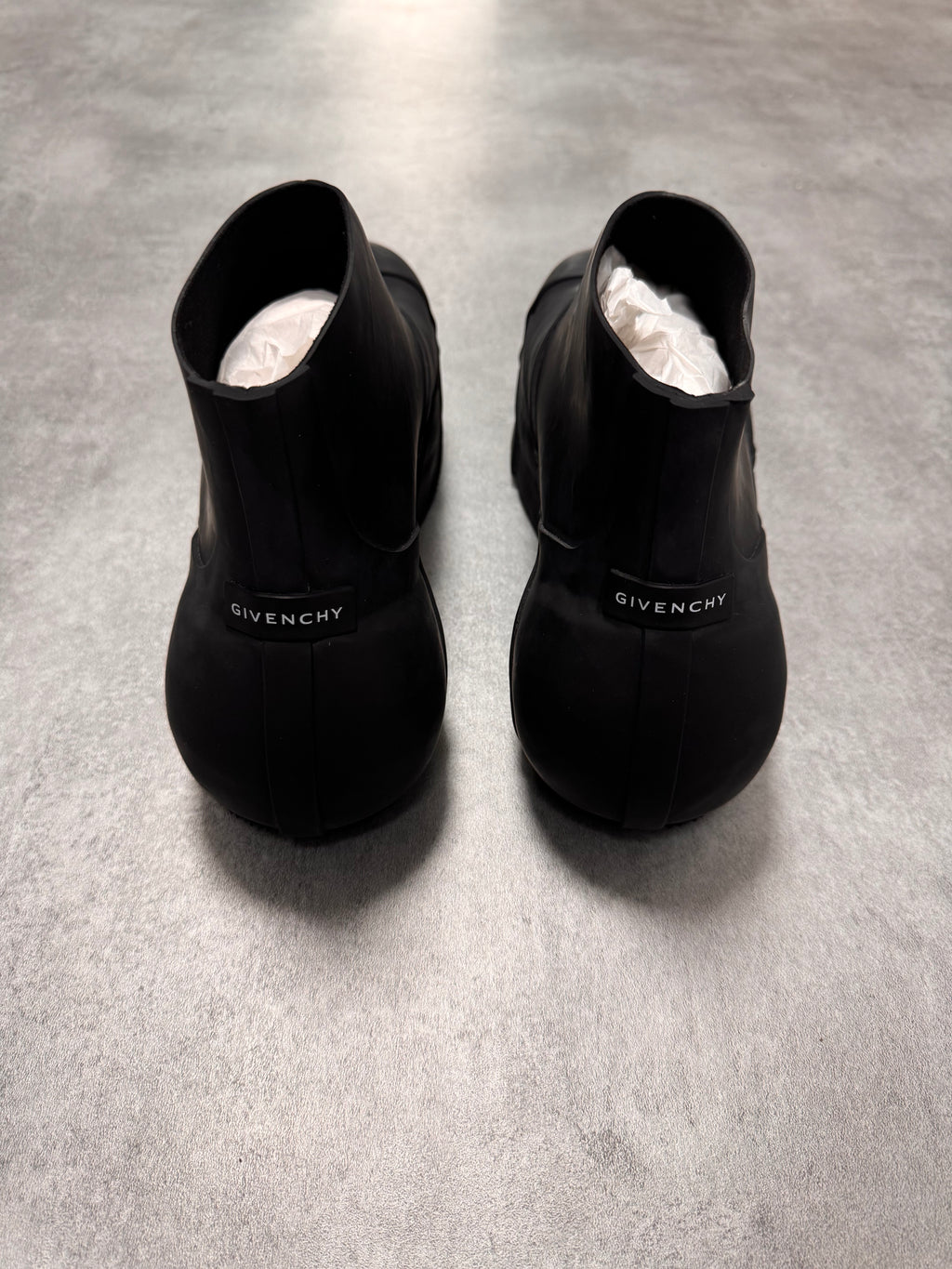 SS2023 Givenchy Show Rubber Rain Low Boots