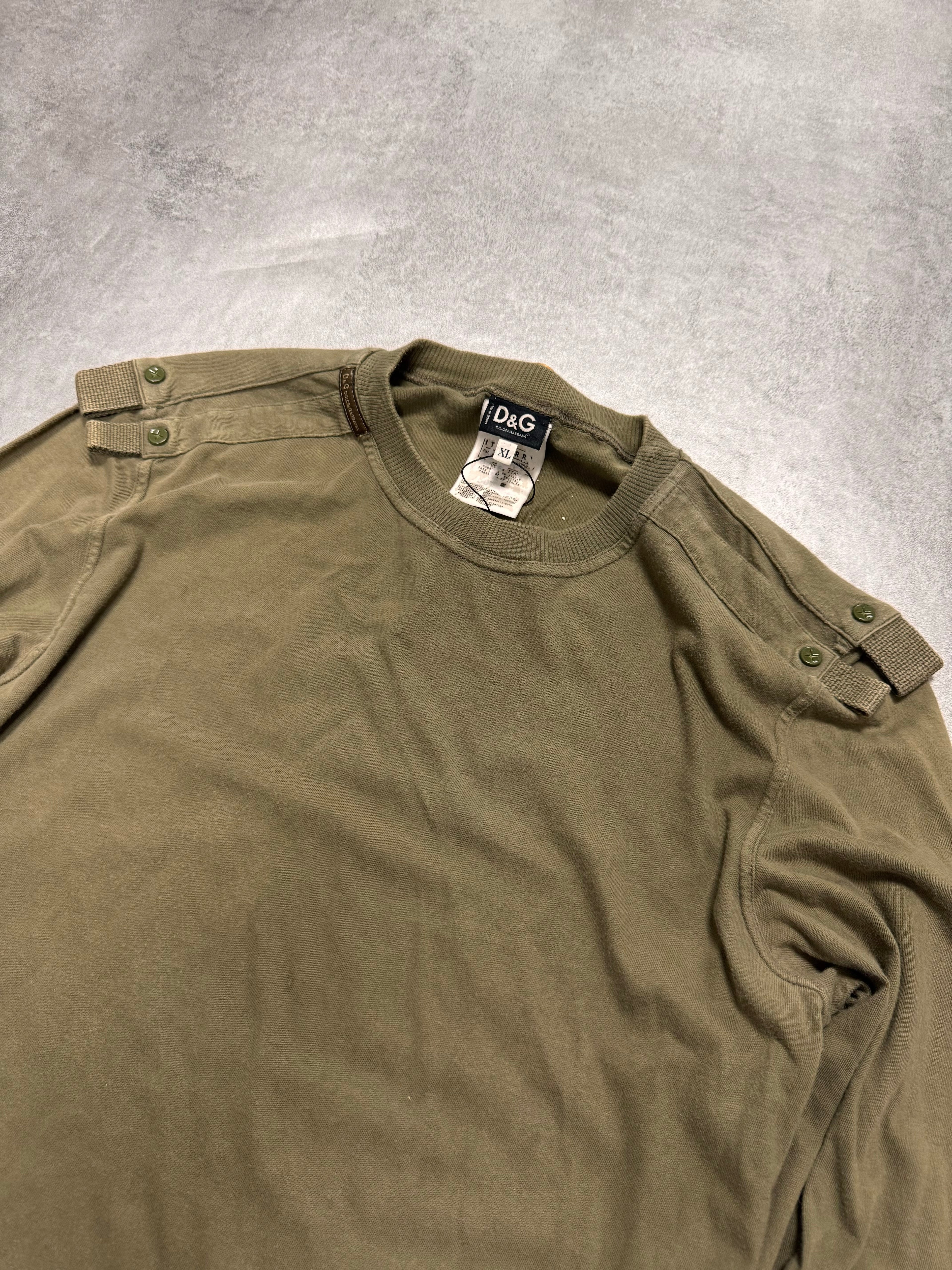 AW2004 Dolce & Gabbana Multi Pocket Kaki Longsleeve