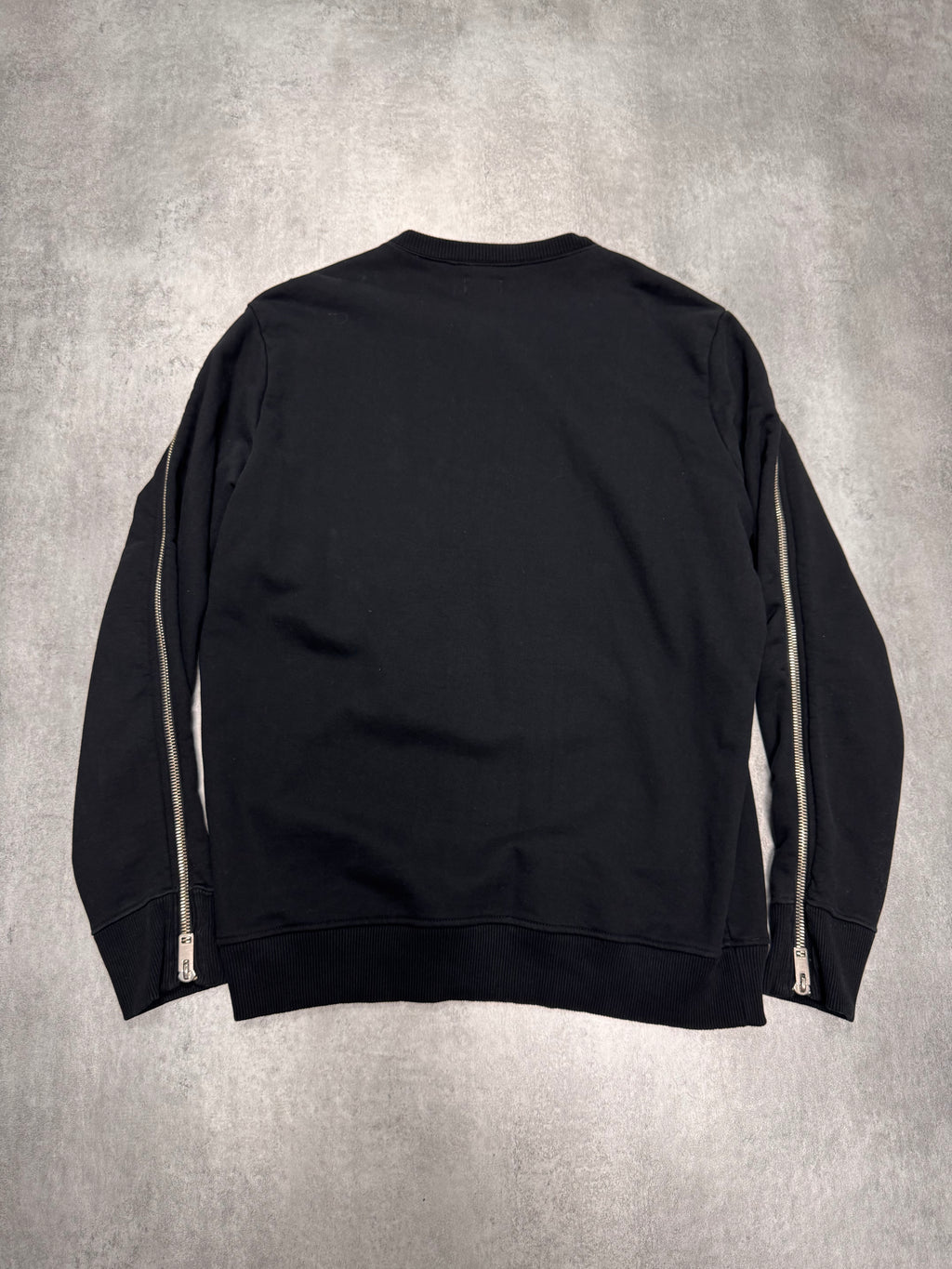 2000s Diesel Cicular Front Zip Black Sweater