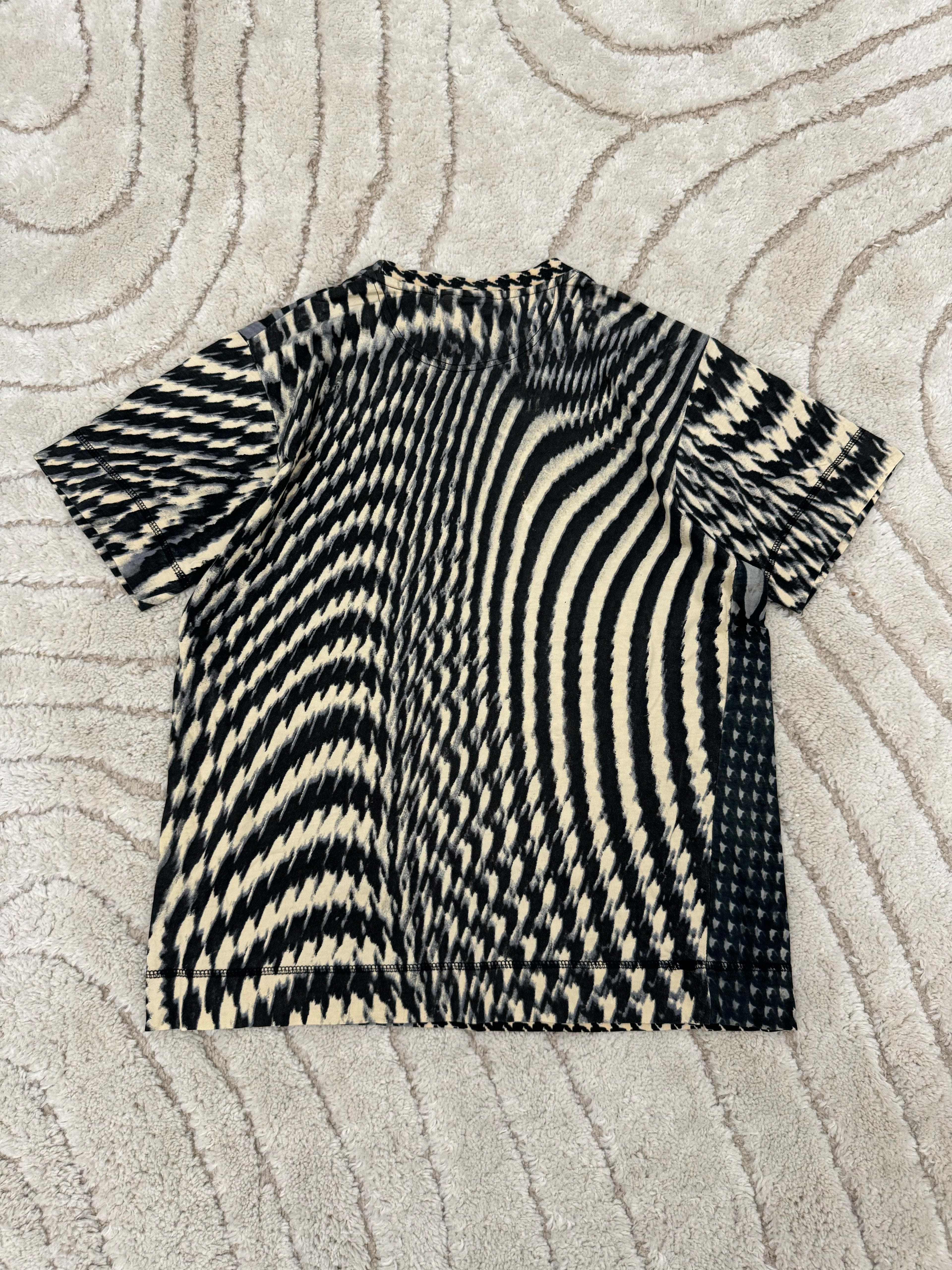 SS2001 Cavalli Psychedelic Houndstooth Tee
