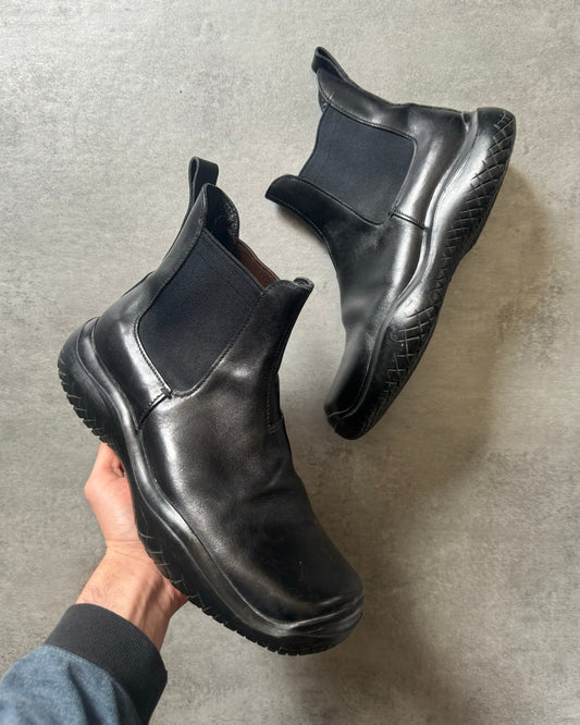 FW1999 Prada Ankle Black Leather Boots  (42,5) - 1