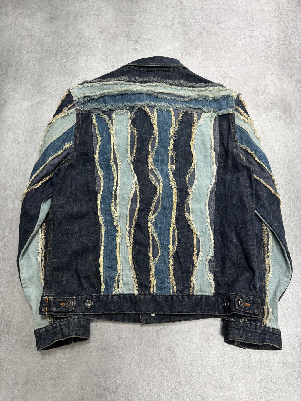 2000s Moschino Layered Faded Denim Jacket & Jeans Set