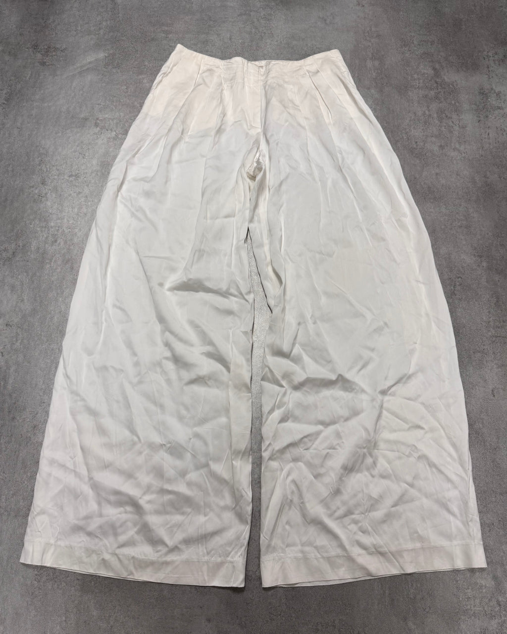 SS2005 Emporio Armani Wide Light White Pants