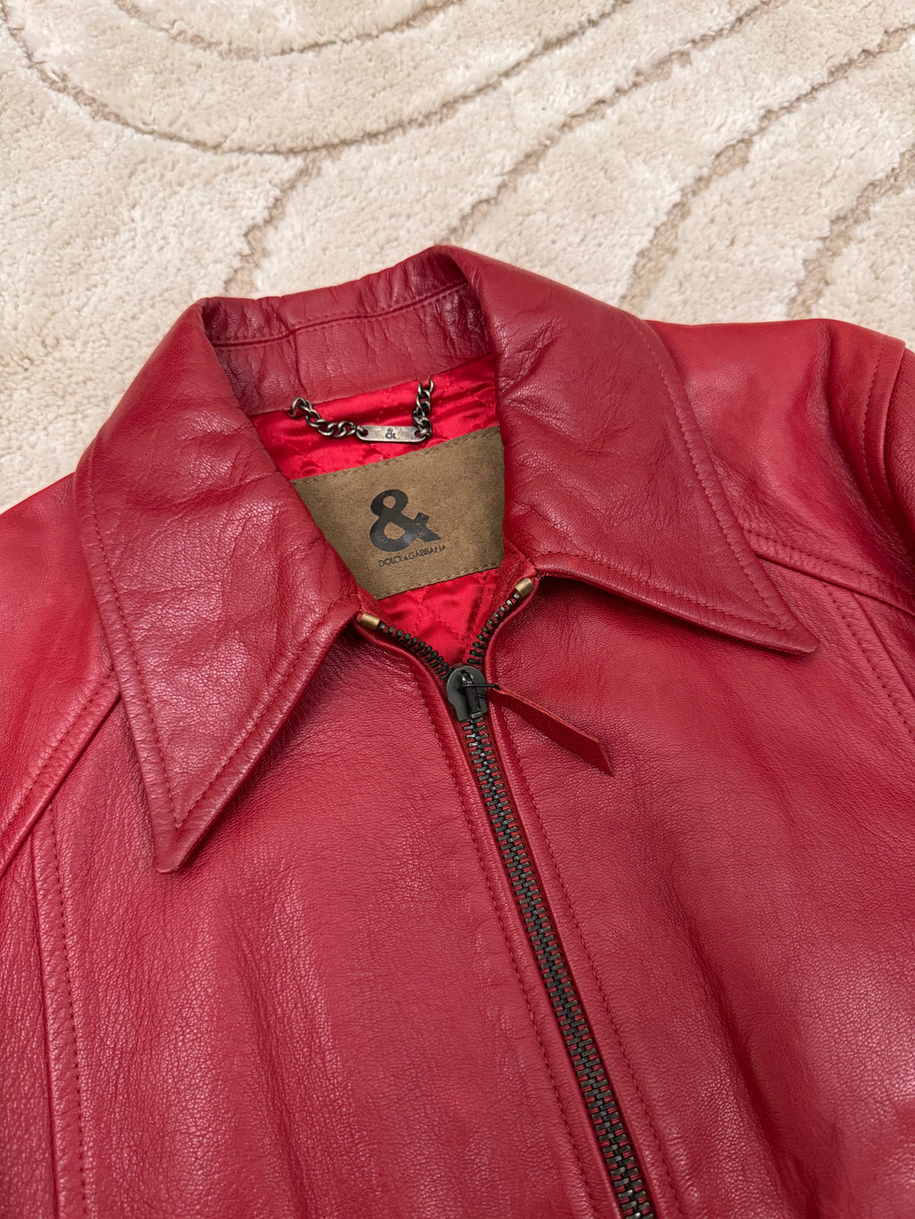 Dolce & Gabbana Pink Lady Leather Jacket (XS)