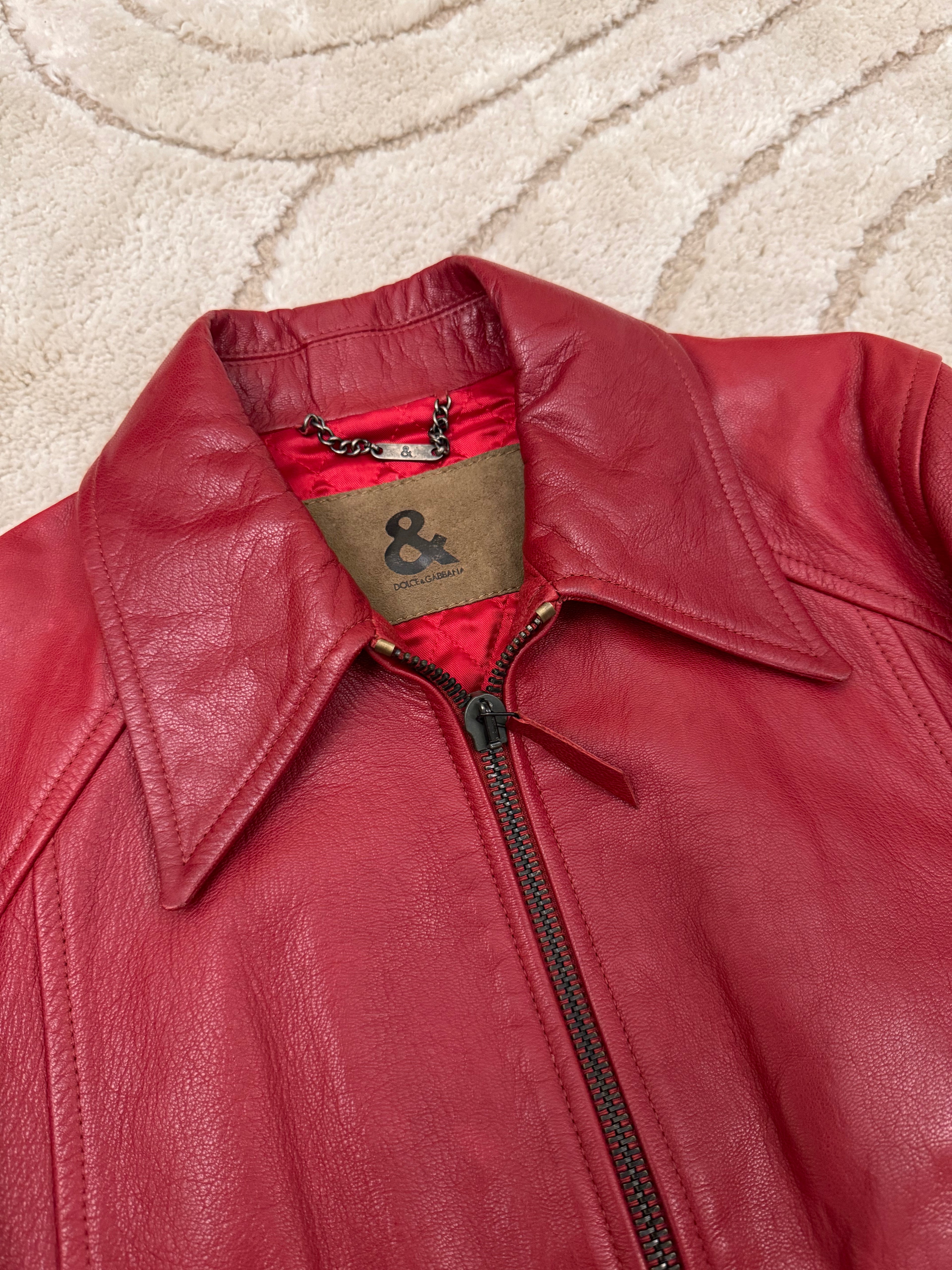 Dolce & Gabbana Pink Lady Leather Jacket (XS)