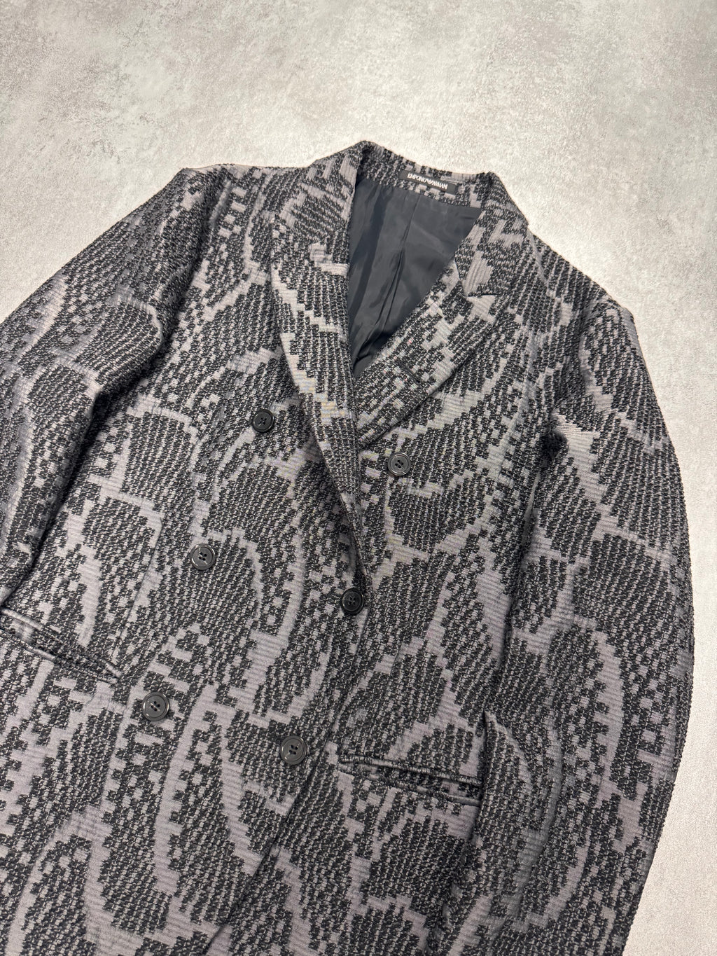 FW2018 Emporio Armani Floral Black Suit Jacket