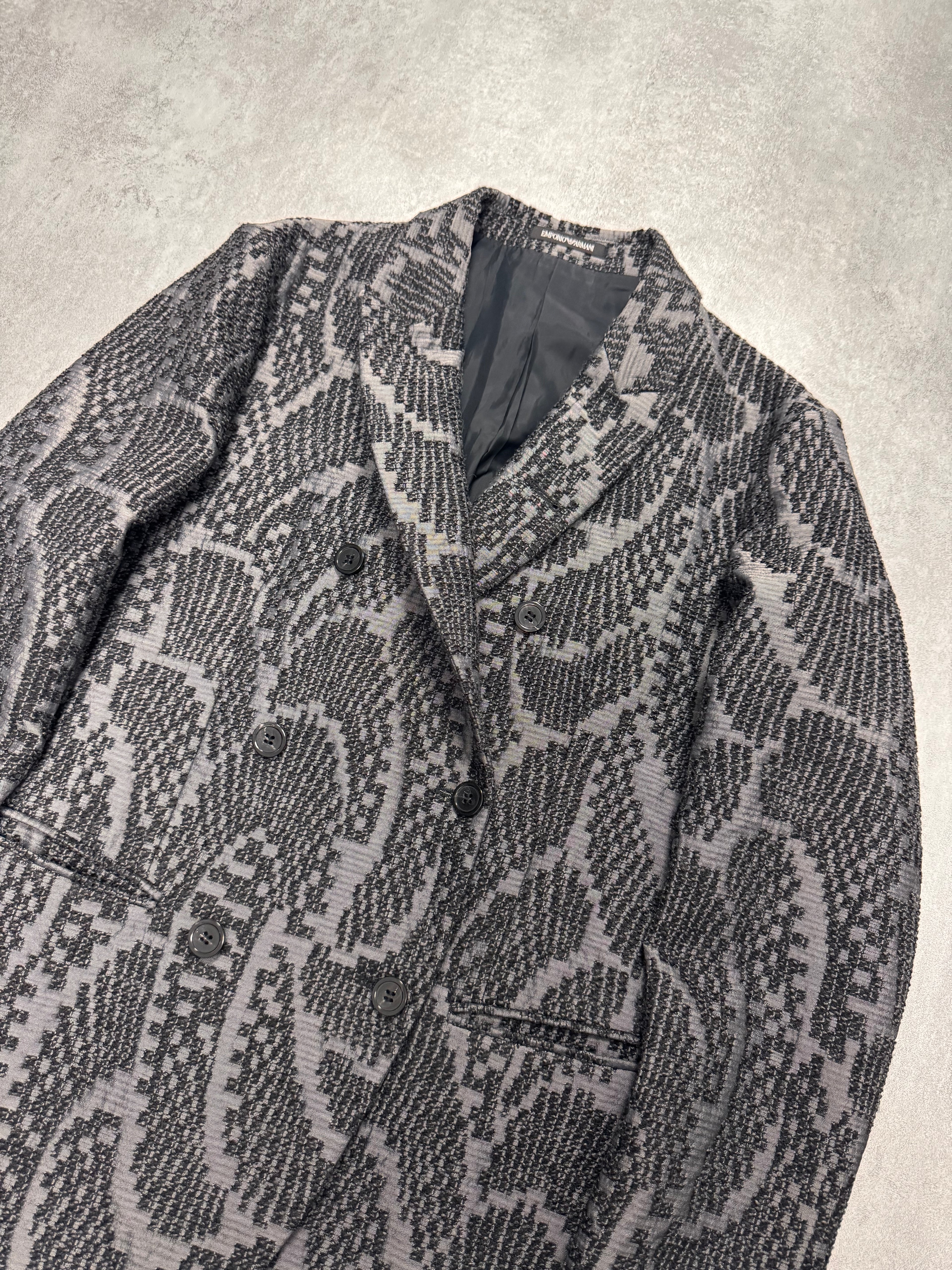 FW2018 Emporio Armani Floral Black Suit Jacket