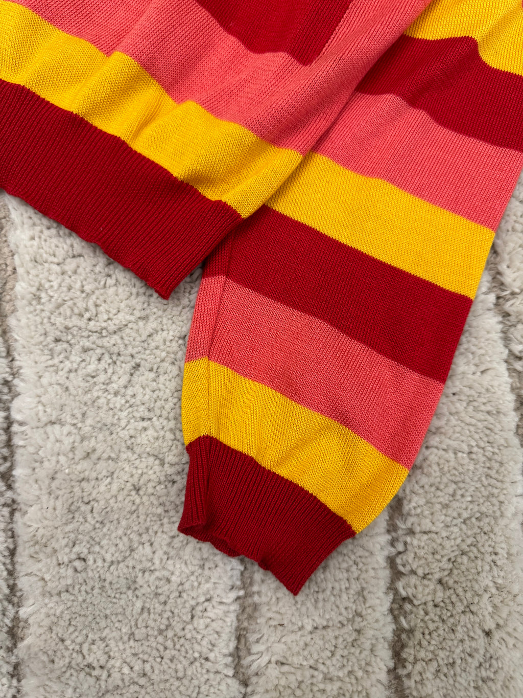 2000年代 ヴェルサーチ レクタングル ストリップ セーター (S/M)