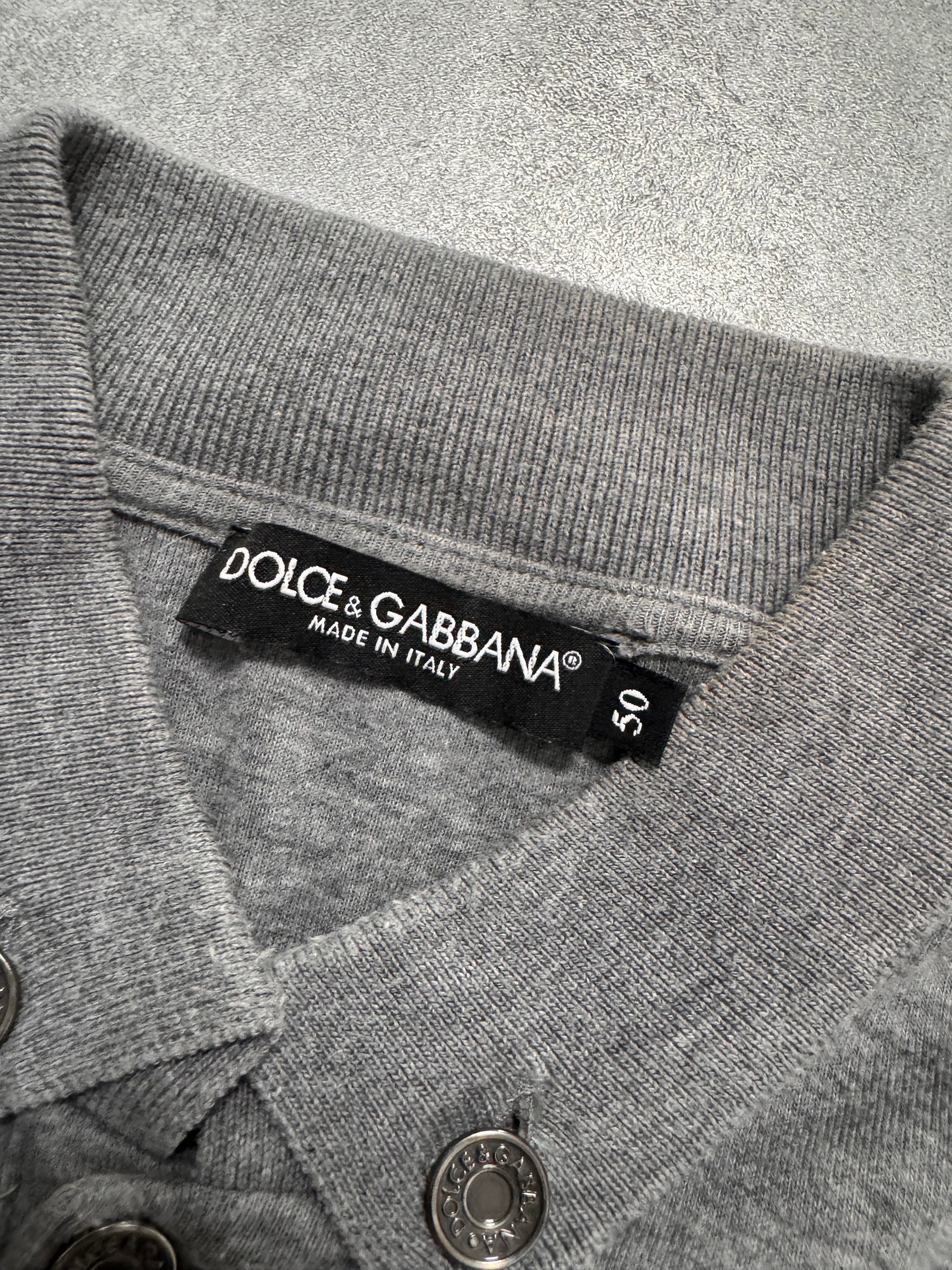 2000s Dolce & Gabbana Cargo Grey Polo