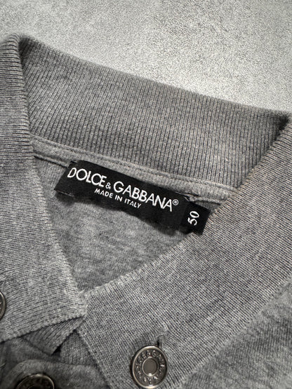 2000s Dolce & Gabbana Cargo Grey Polo (M)