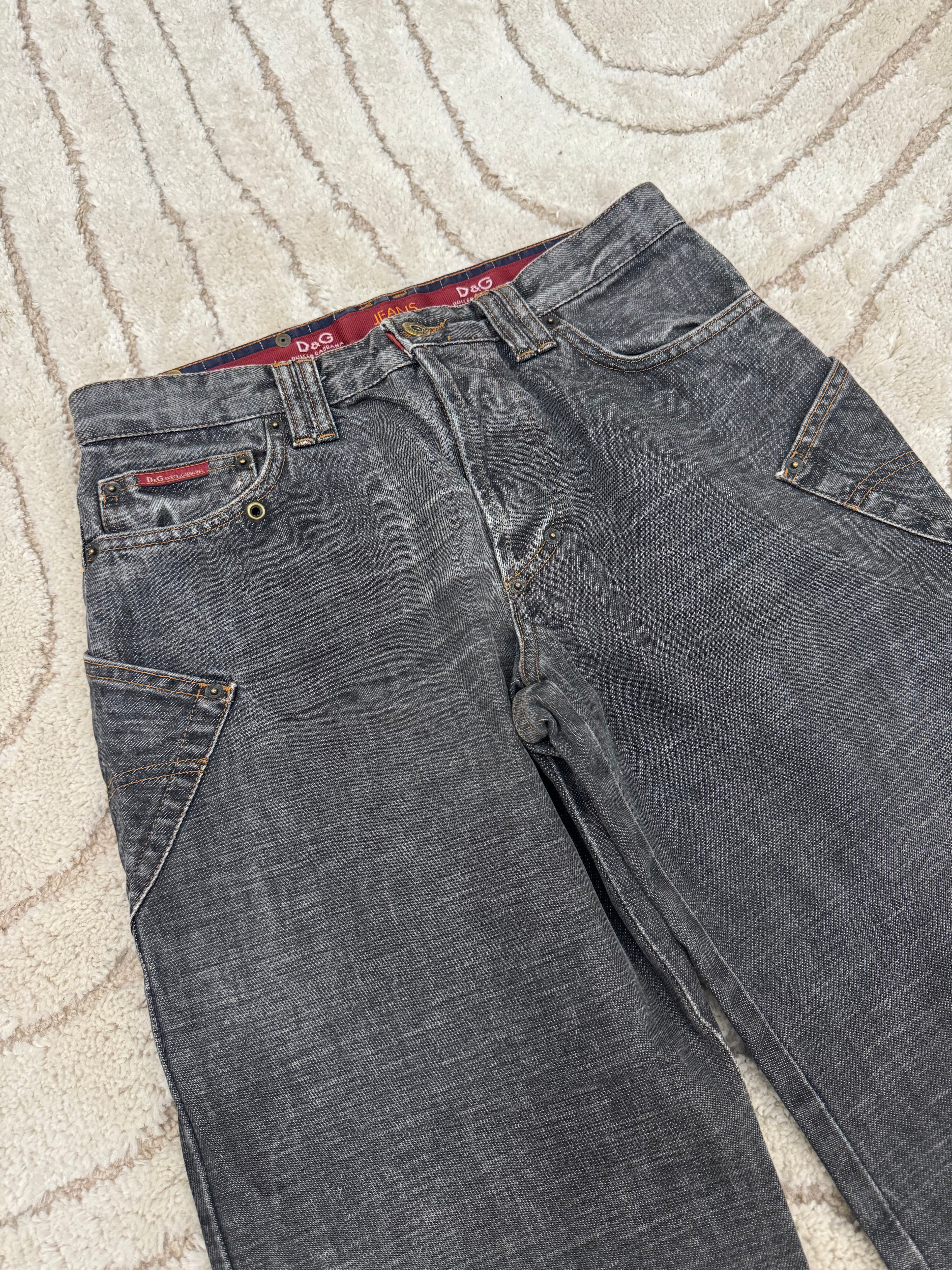 AW2003 Dolce & Gabbana Brutal Denim Pants (M)