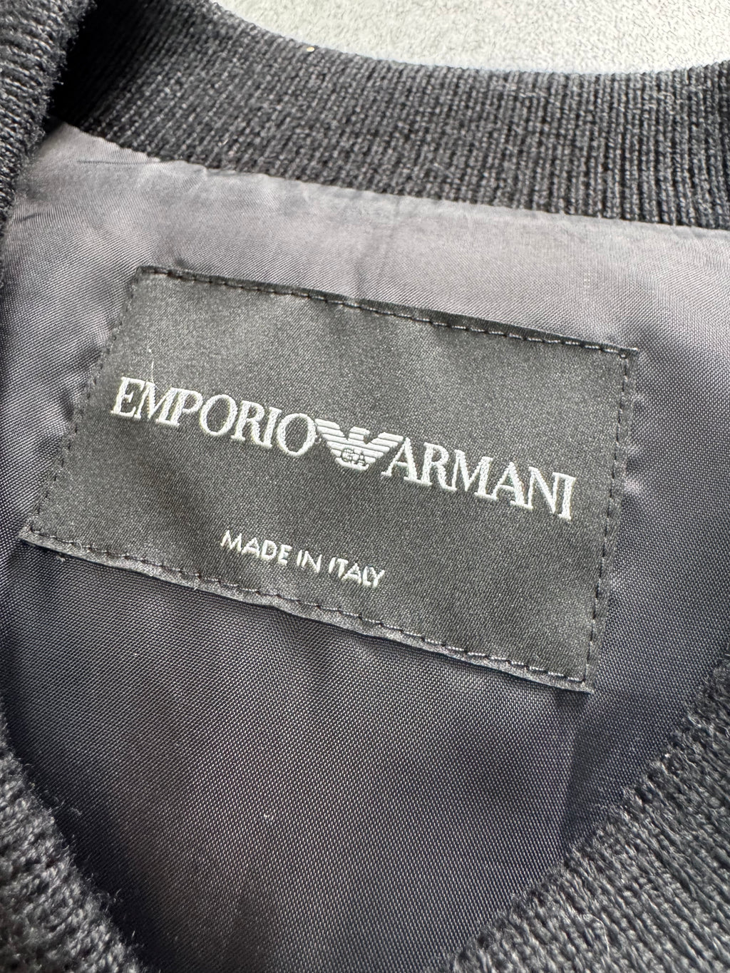 FW2018 Emporio Armani Bicolored Navy Black Bomber