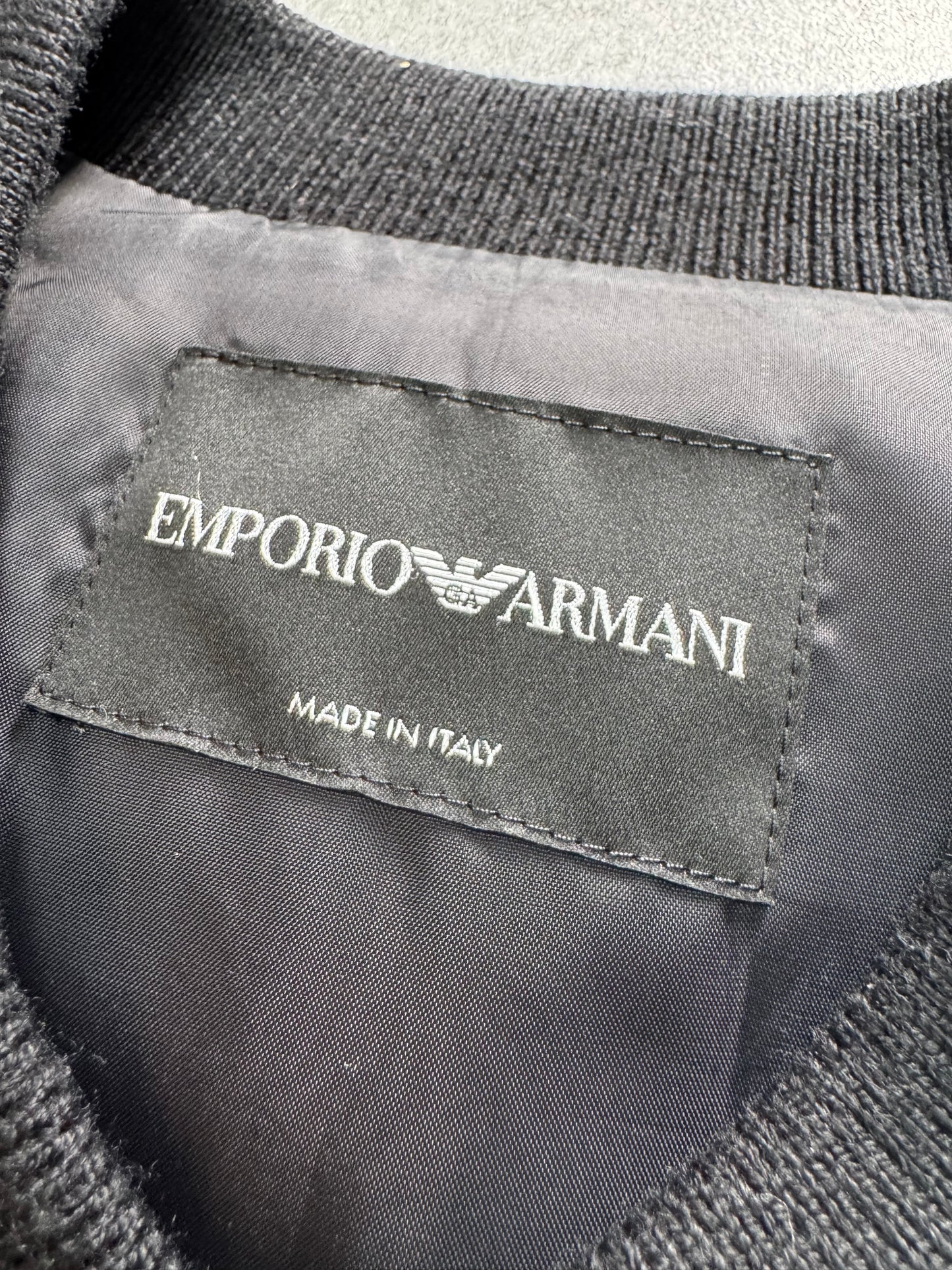 FW2018 Emporio Armani Bicolored Navy Black Bomber (L)