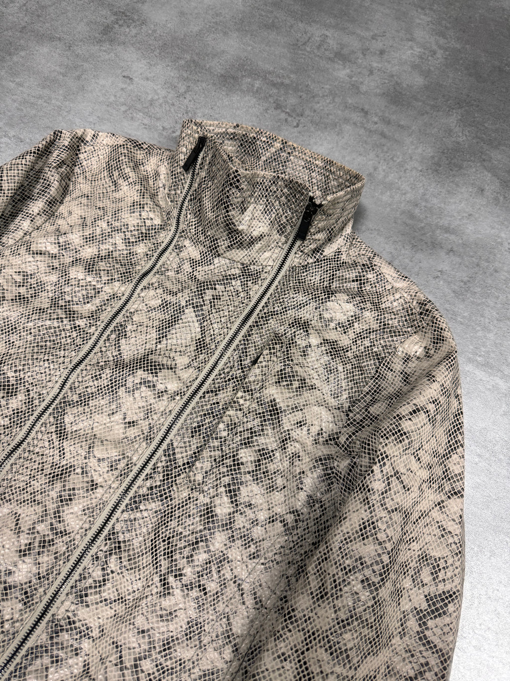 SS2011 Emporio Armani 2-Zip Snake Printed Jacket