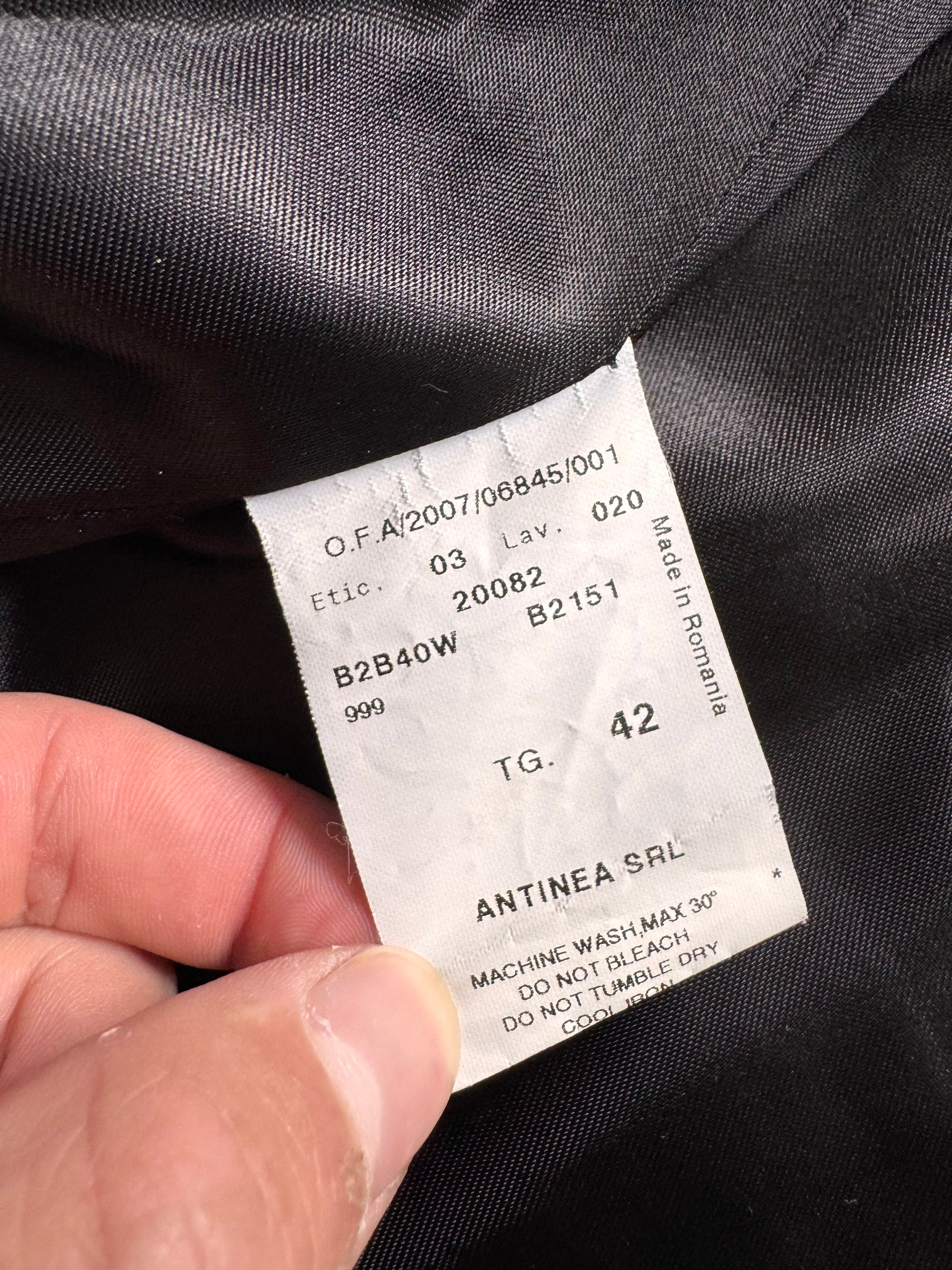 FW2008 Emporio Armani Black Screens Jacket