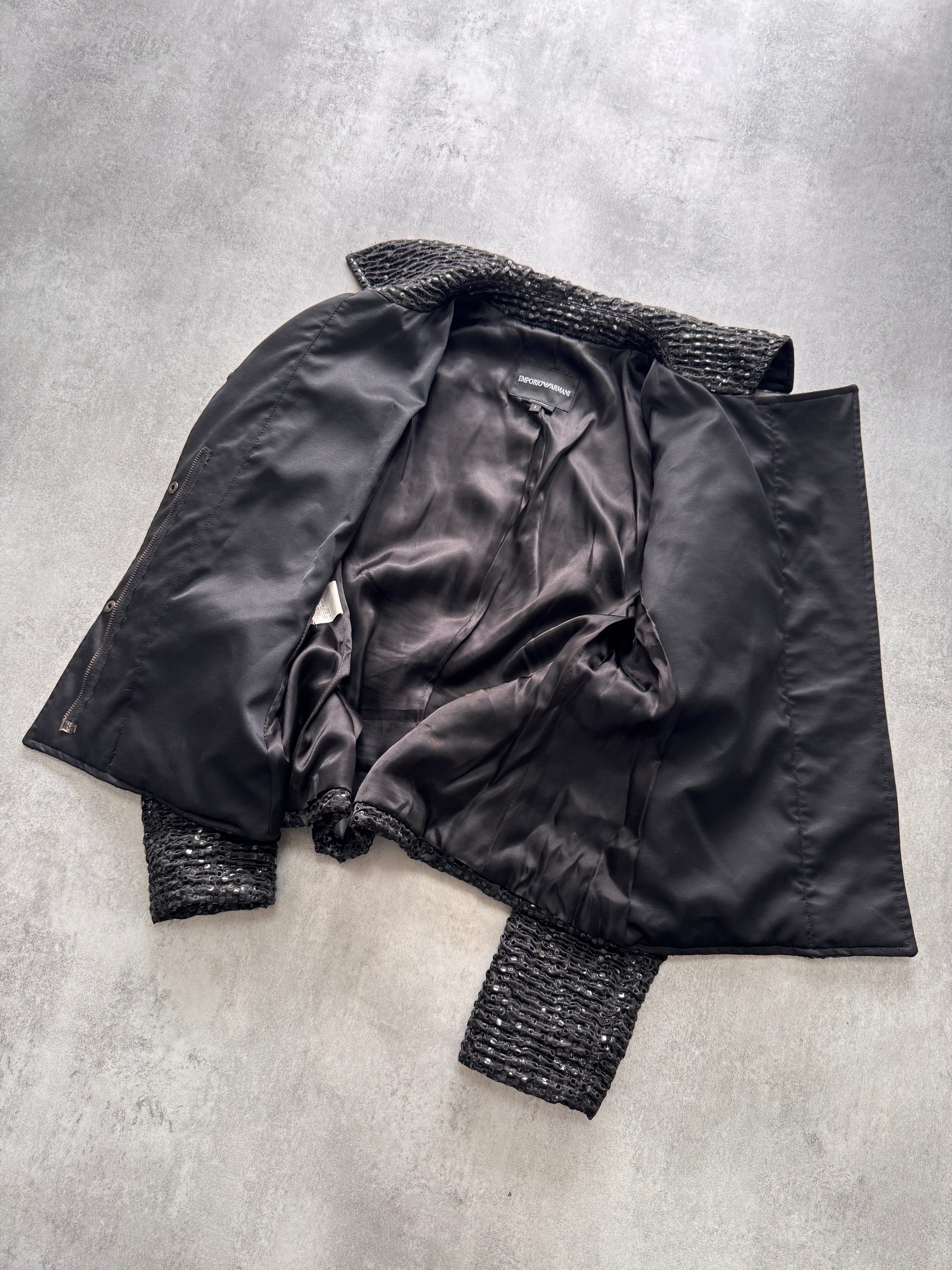 FW2008 Emporio Armani Black Screens Jacket