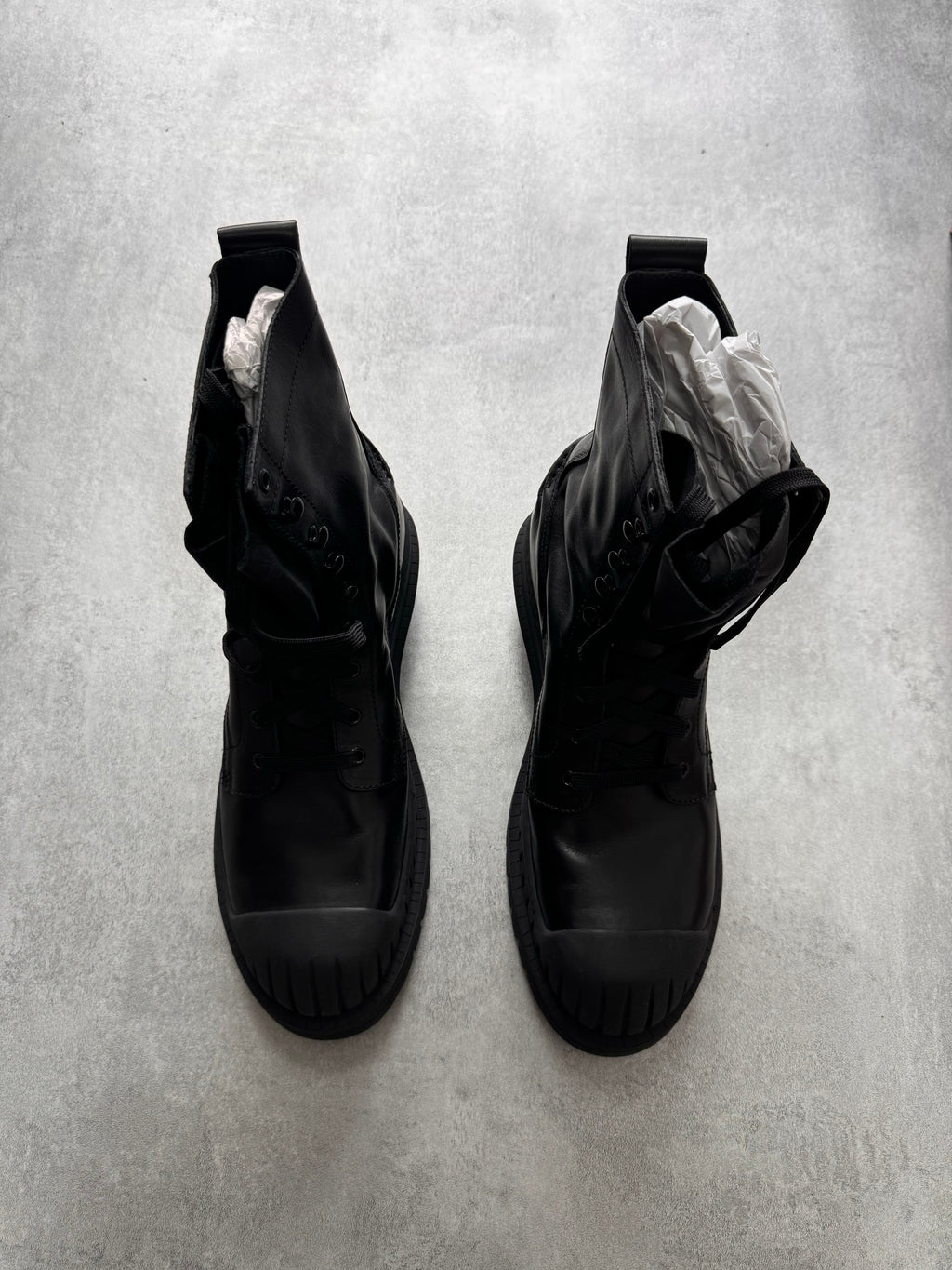Acne Studios Trooper Black Ankle Boots