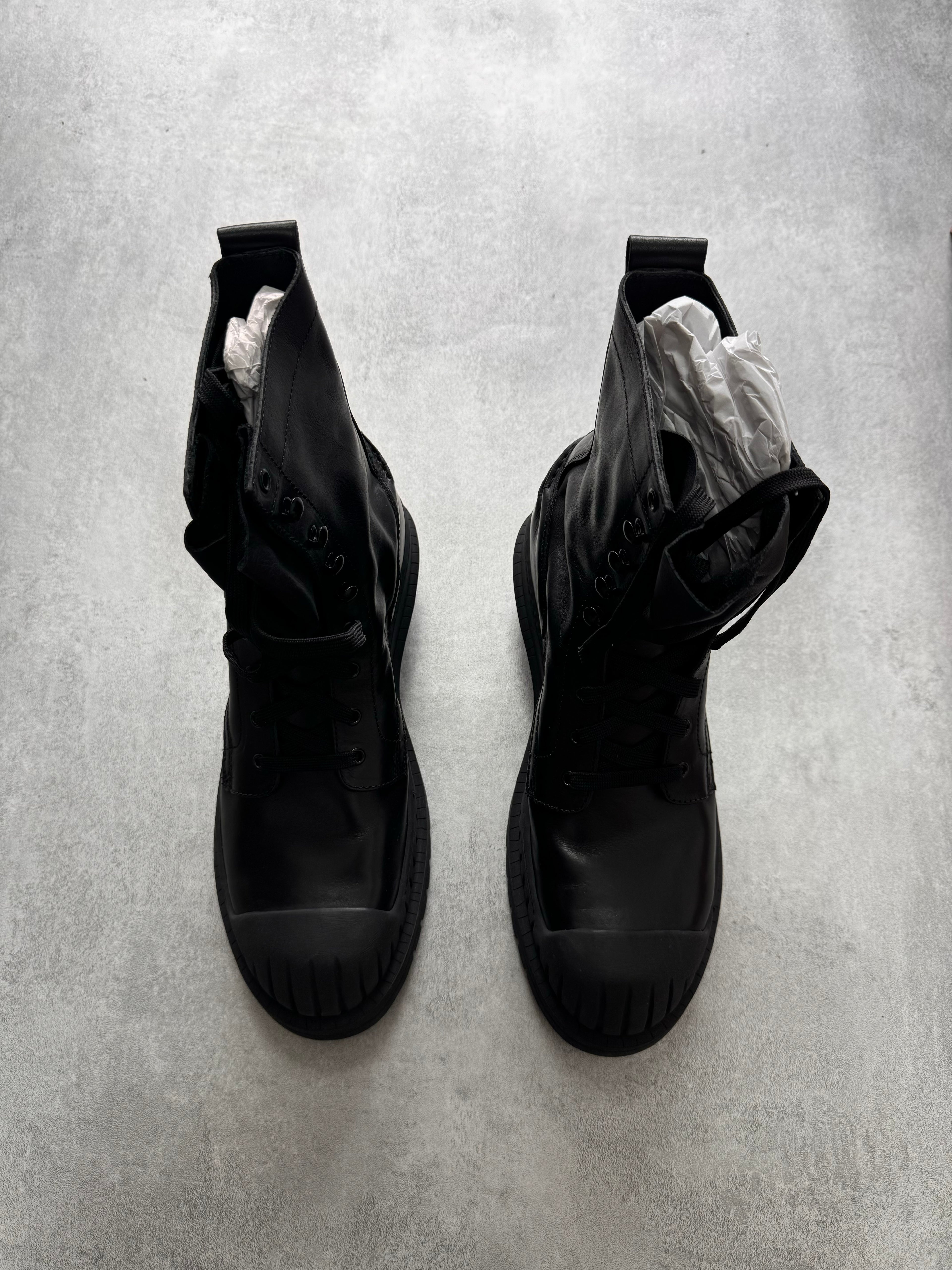 Acne Studios Trooper Black Ankle Boots