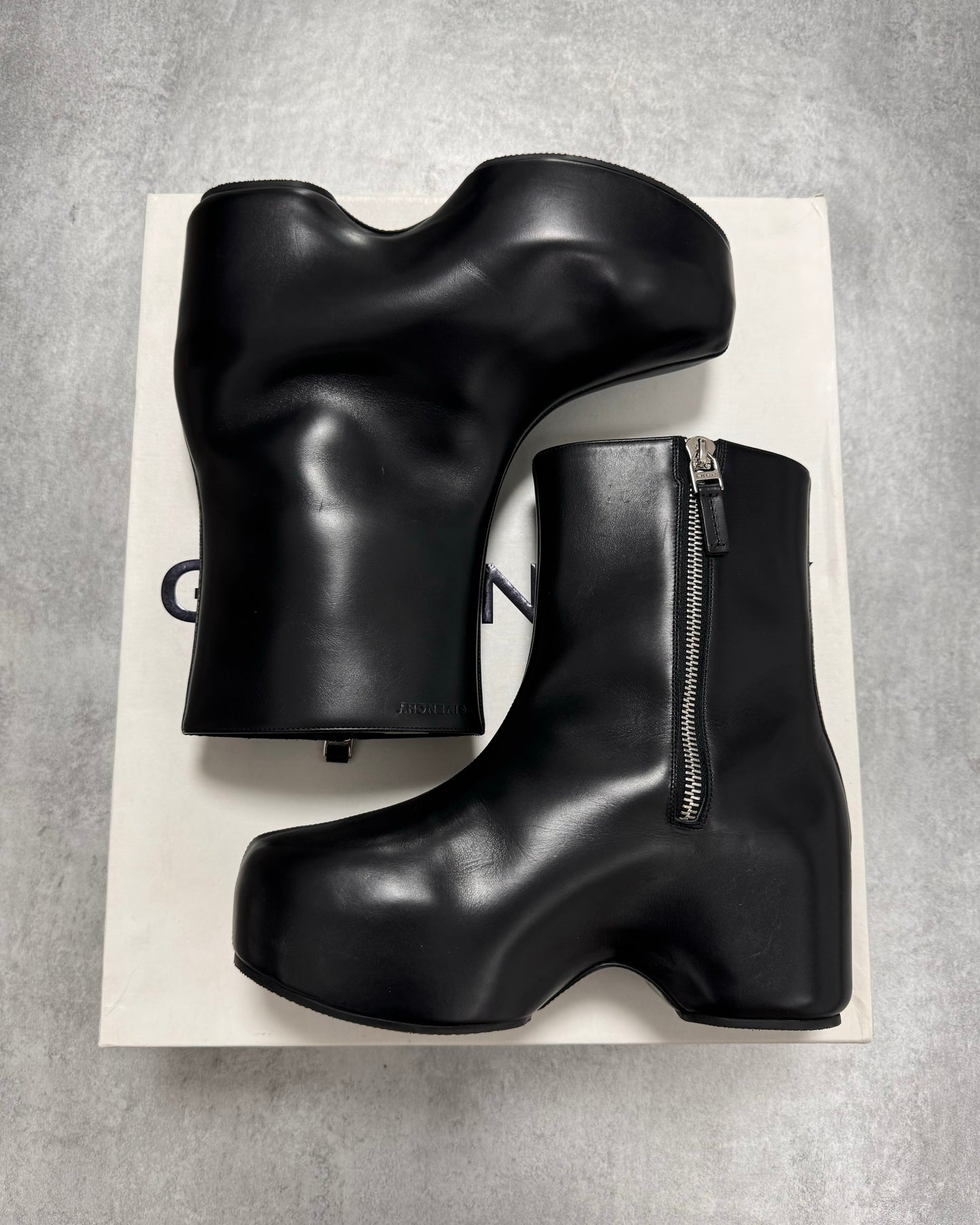 SS2022 Givenchy G Clog Black Calf Leather Boots (41eu/us8)