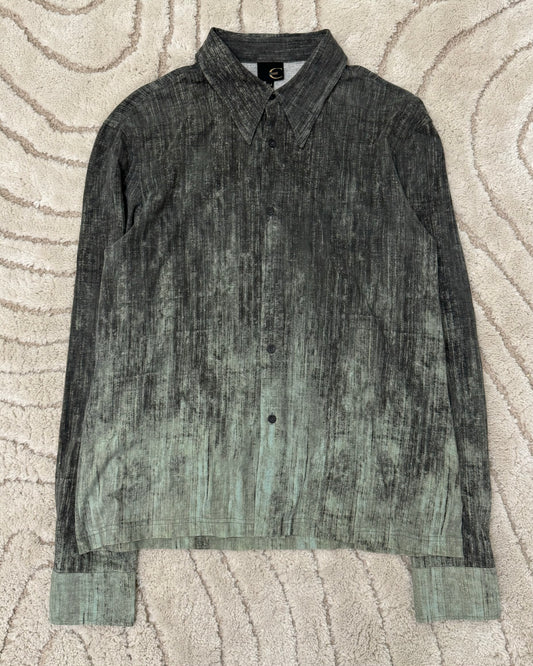 00 年代 Cavalli 废弃布料衬衫 (M/L)