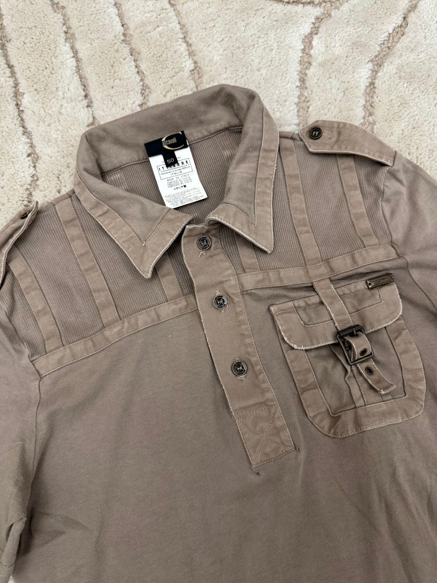 FW2001 Cavalli Army Reinforced Polo (M)