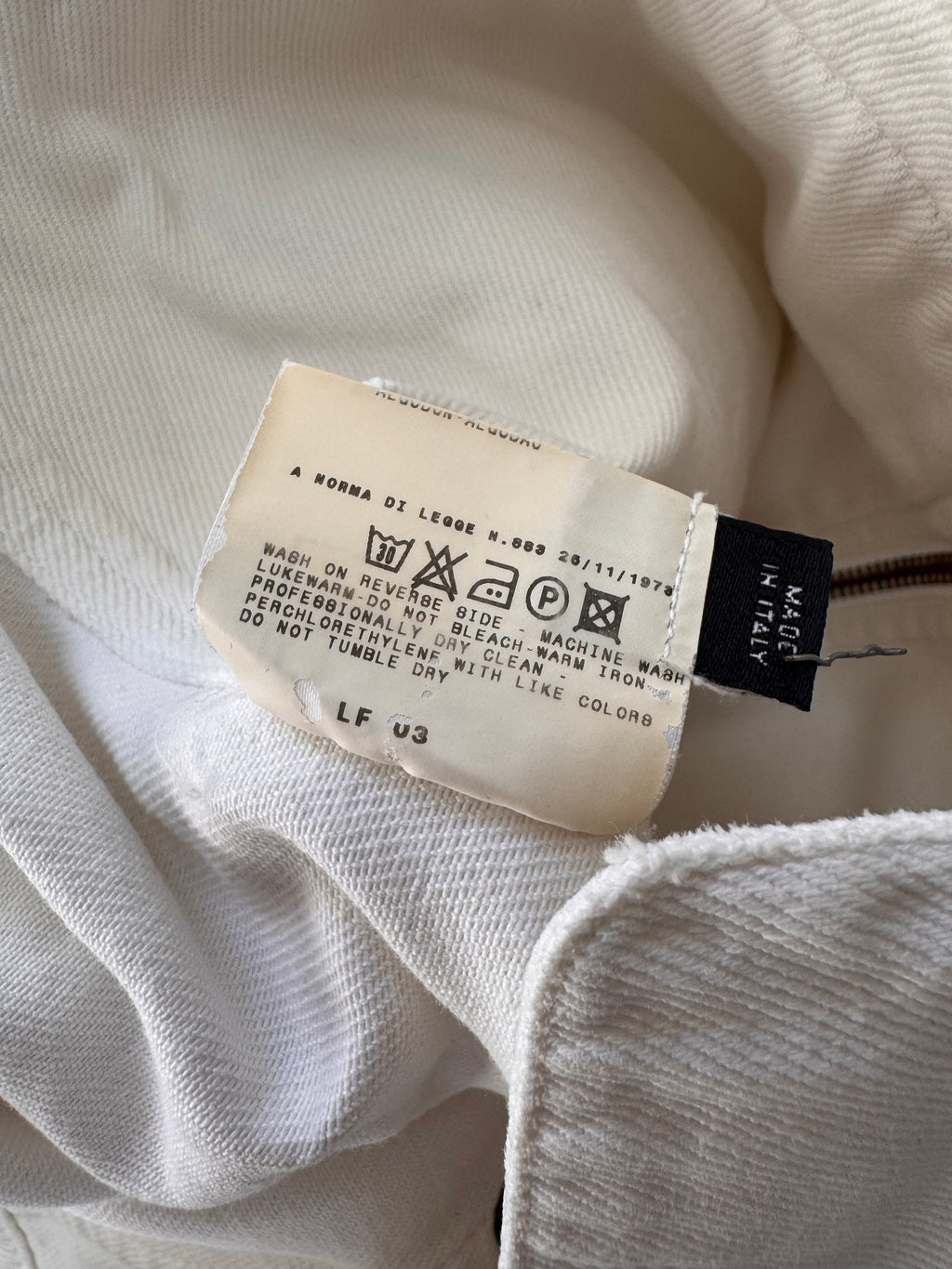 SS2003 Dolce & Gabbana Parachute Cargo Cropped White Jacket