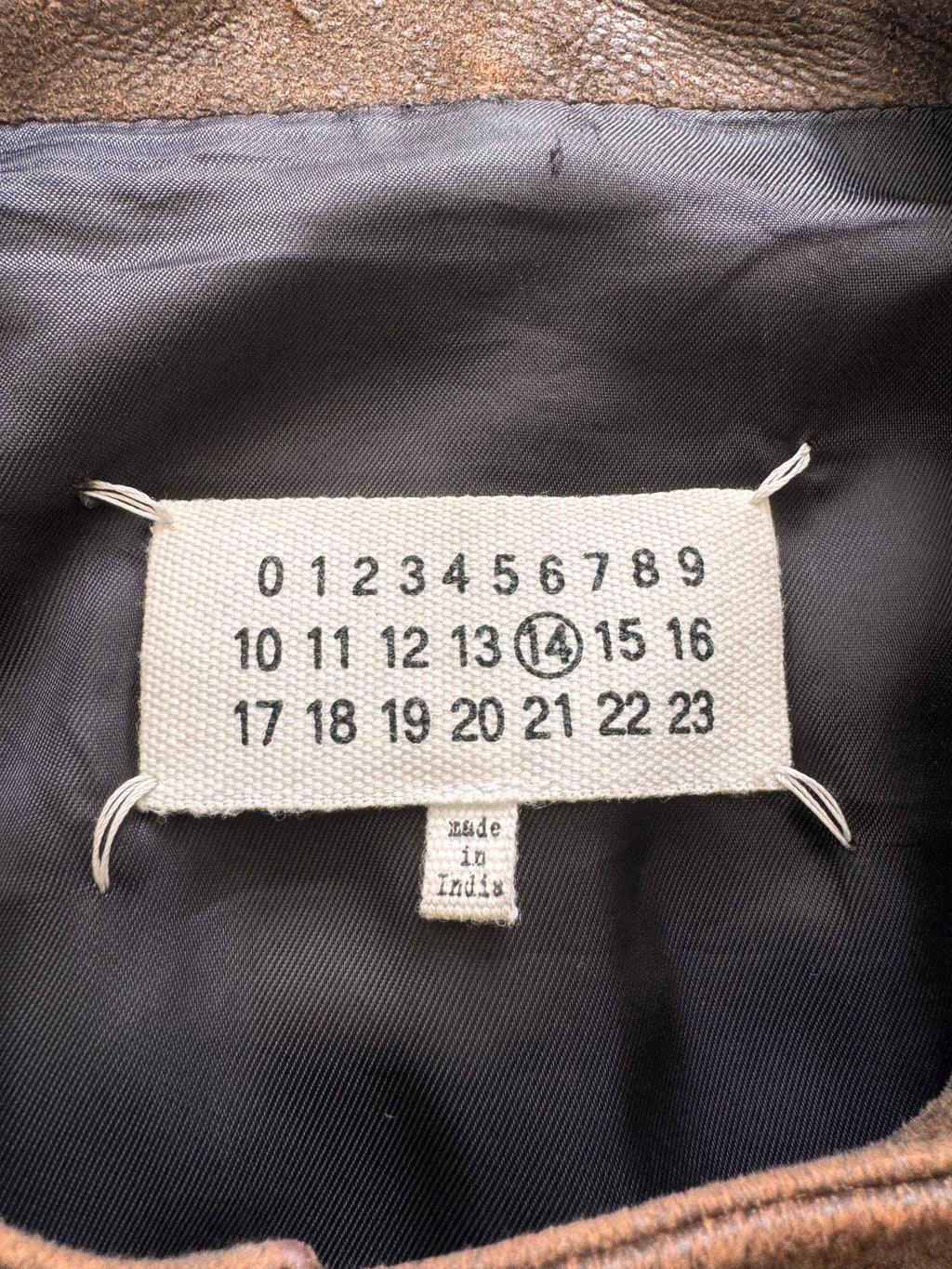 SS2017 Maison Margiela 5-Zip Biker Faded Leather Jacket