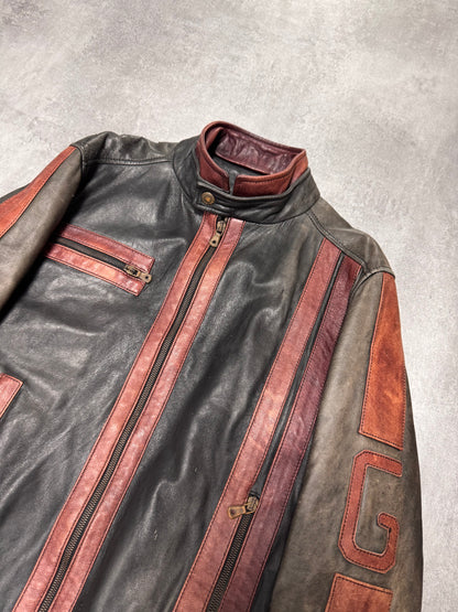 1990s Dolce & Gabbana Pro Biker Leather Jacket (S)