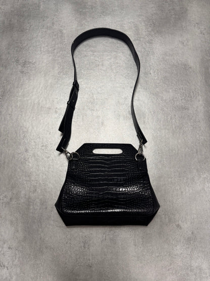 Emporio Armani Crocodile Print Leather Handbag (OS)