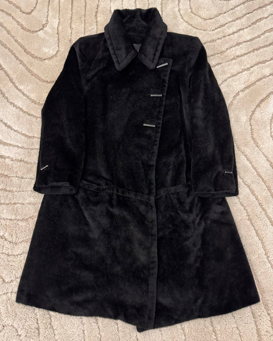 2000年代 Plein Sud 贵族黑色毛皮大衣 (S)