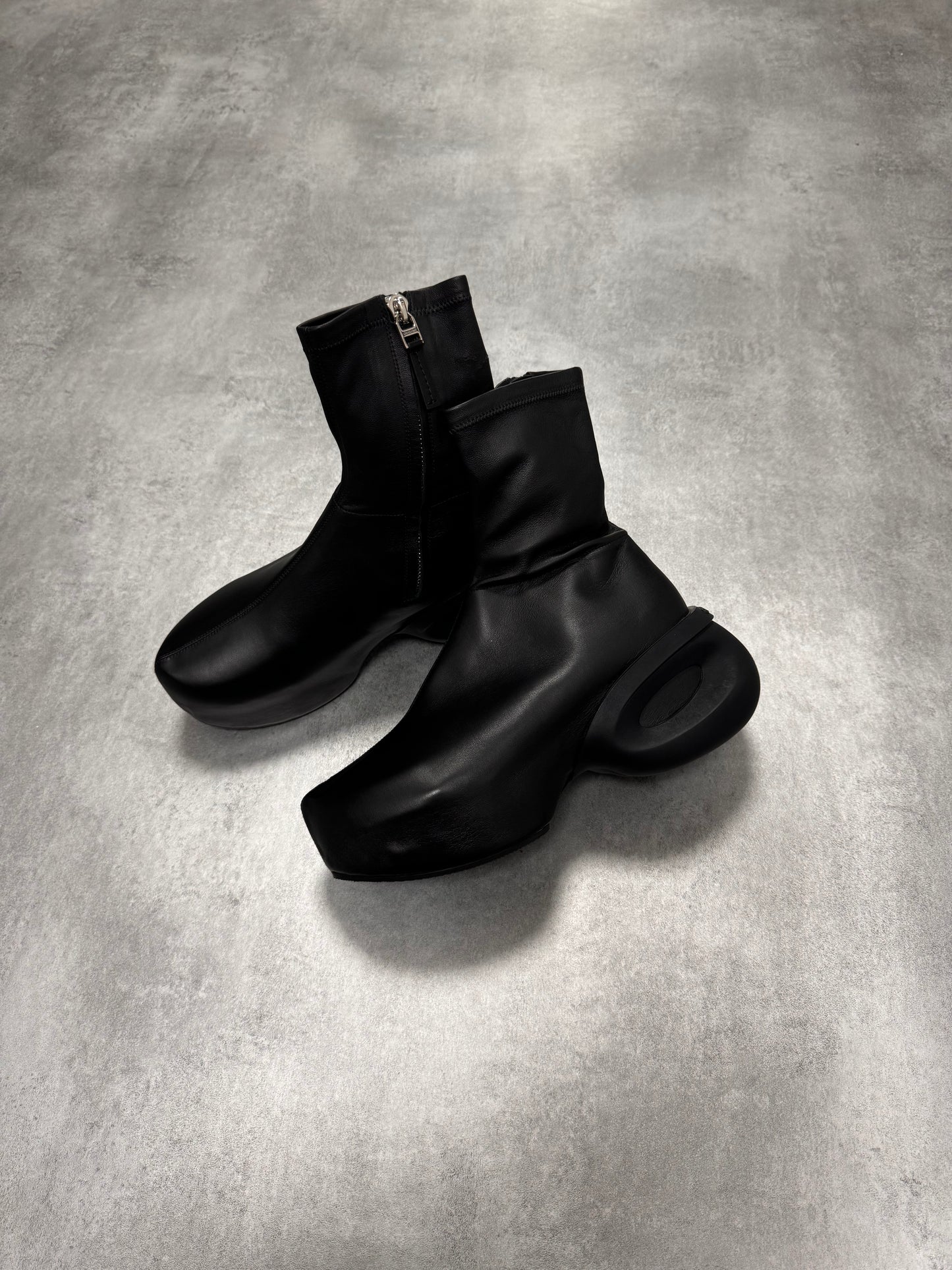 Givenchy G Clog Black Lambskin Ankle Boots (41eu/us8)