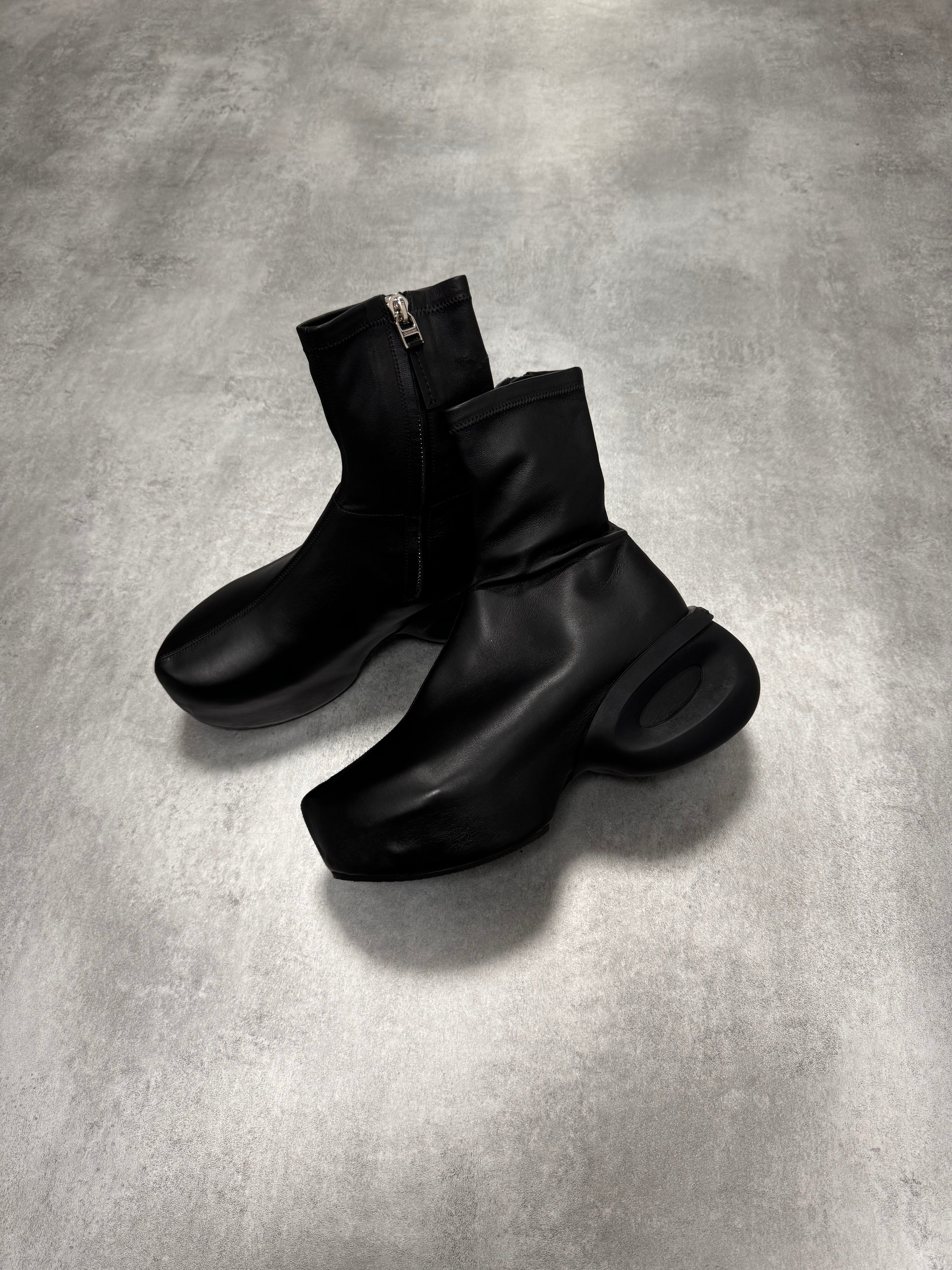 Givenchy G Clog Black Lambskin Ankle Boots