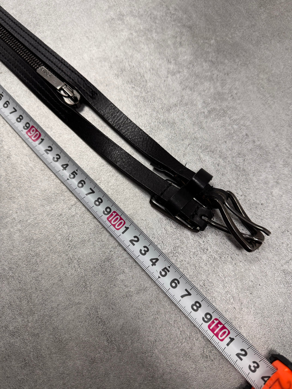 2000s Versace Full Zip Detachable Leather Belt