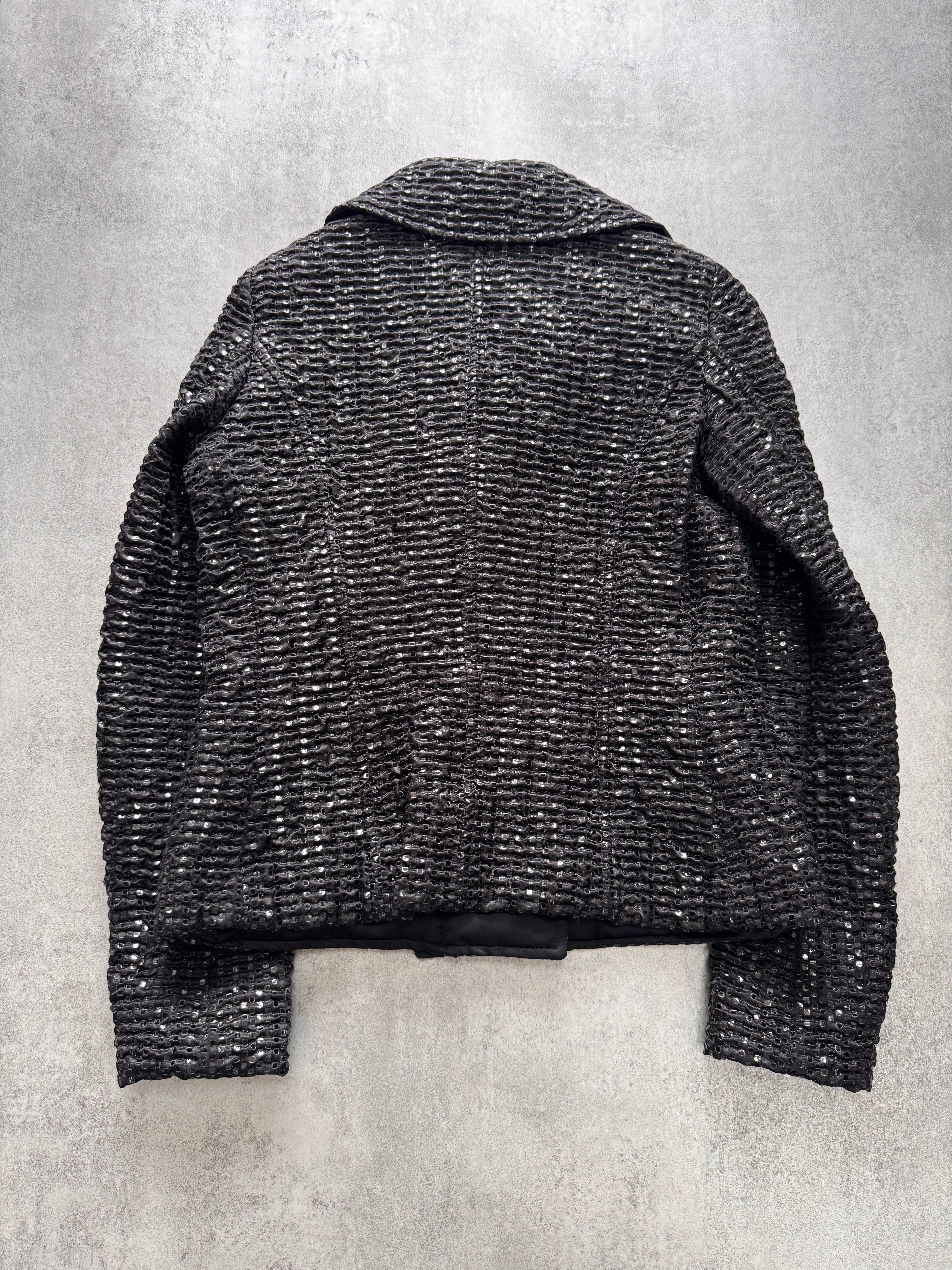 FW2008 Emporio Armani Black Screens Jacket