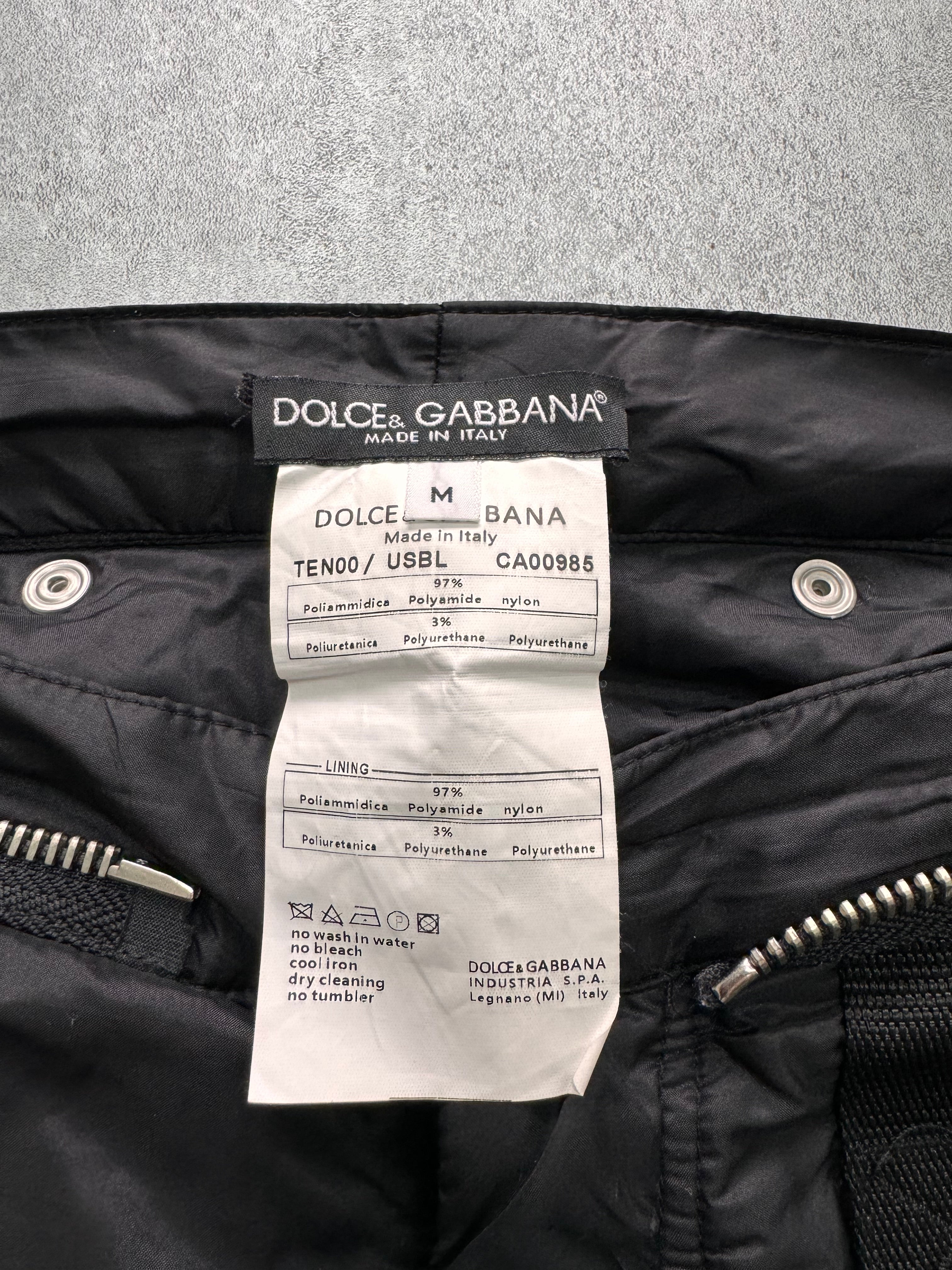 AW2003 Dolce & Gabbana Parachute Army Nylon Cargo Pants