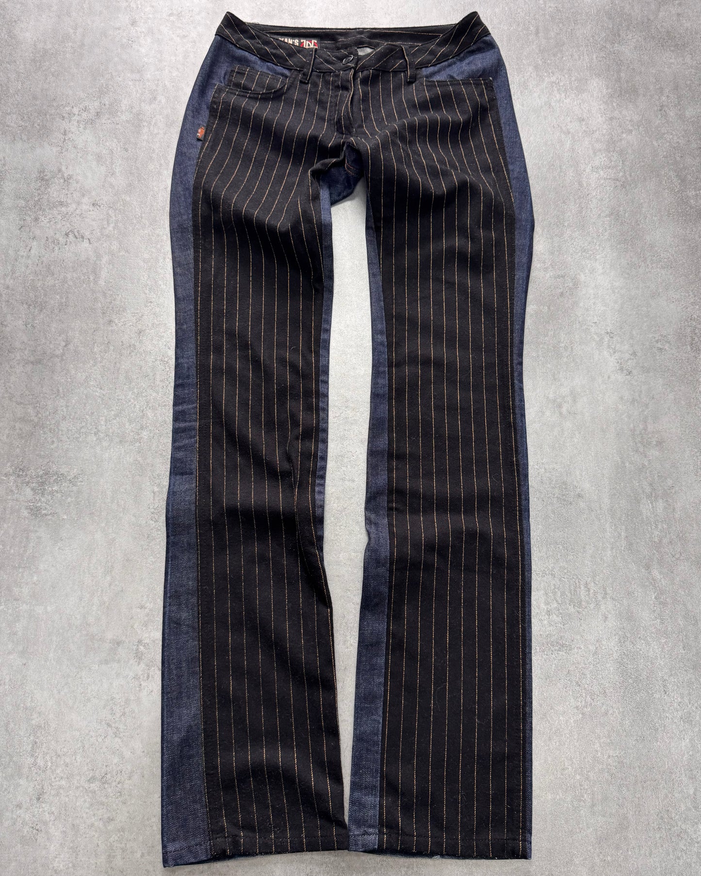 2000s Jean Paul Gaultier Double Layer Denim Jeans (XS)