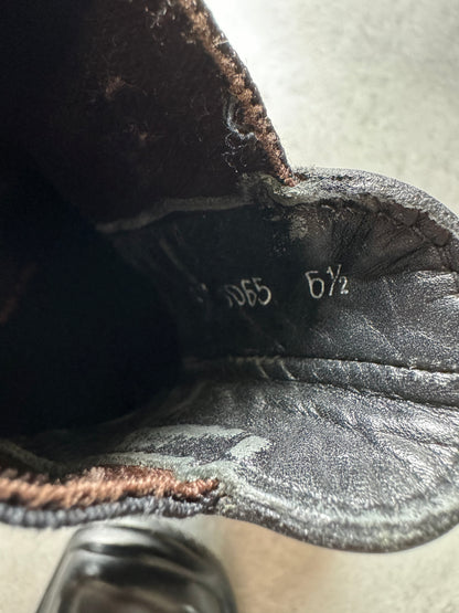 FW1999 Prada Black Leather Boots (40) - 5