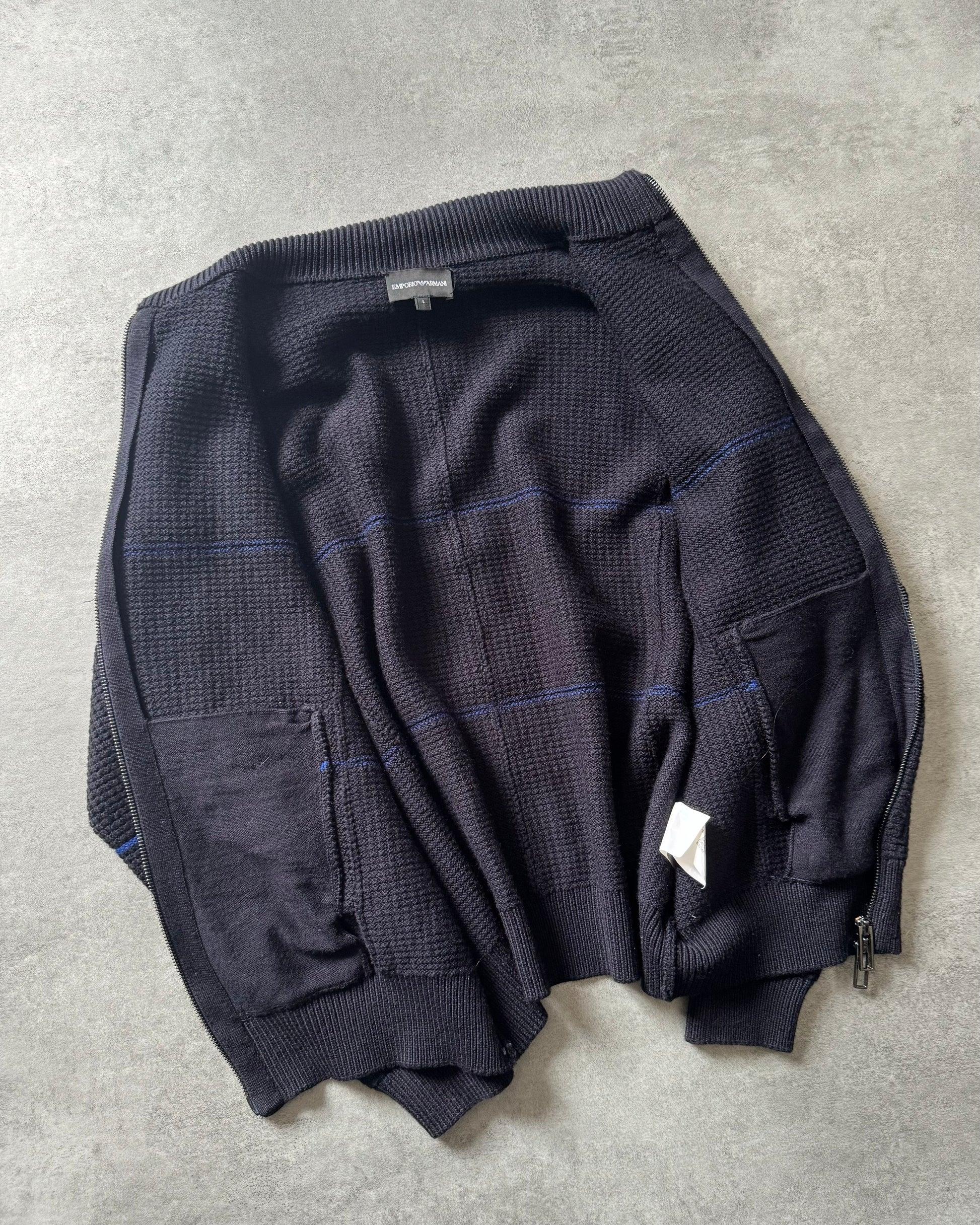 1990s Emporio Armani Geometrical Wool Sweater (S) - 7