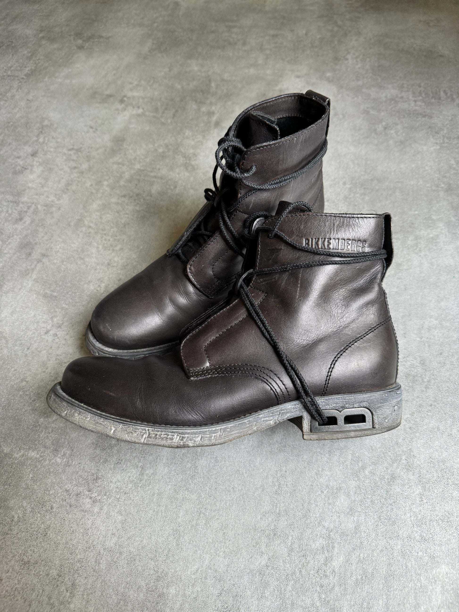 1990s Dirk Bikkembergs B-Laced Brown Combat Boots (40) - 2