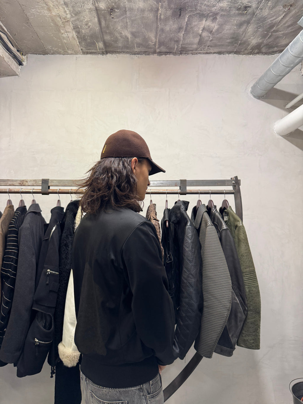 1990s Armani Brown Wool Signature Cap (OS) - 8